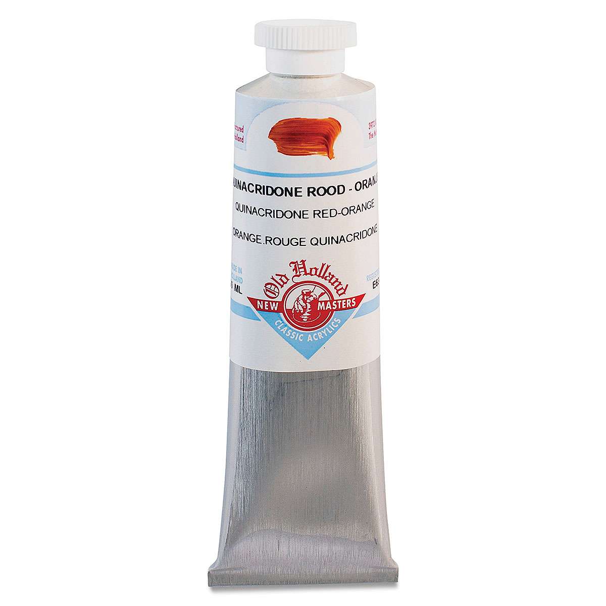 Old Holland New Masters Classic Acrylics - Quinacridone Red-Orange, 60 ml tube