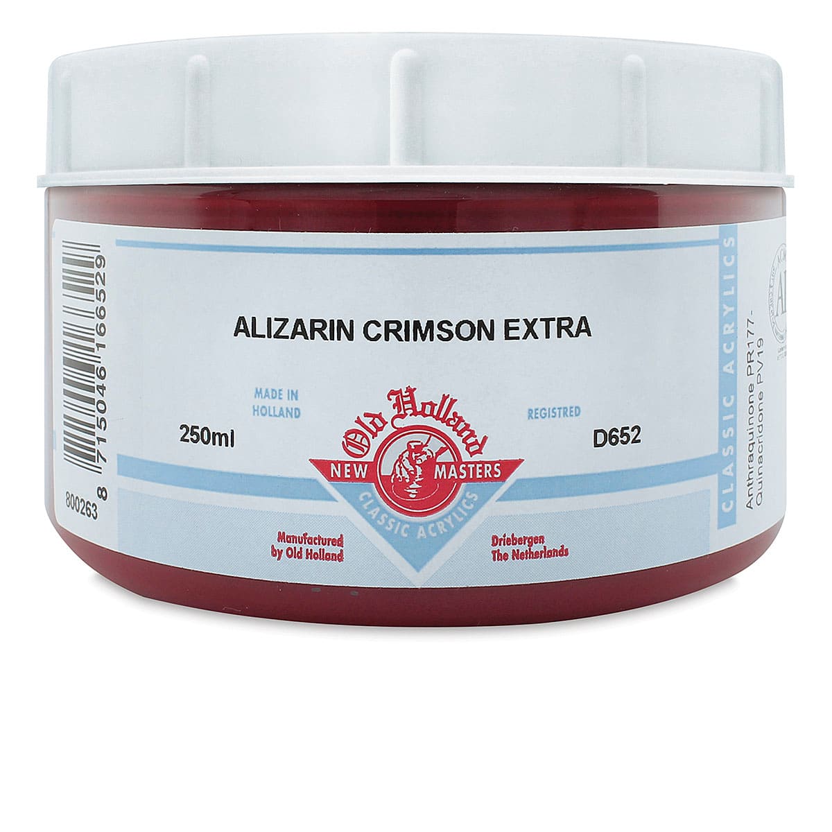 Old Holland New Masters Classic Acrylics - Alizarin Crimson Extra, 250 ml jar