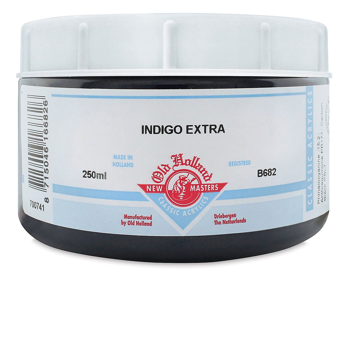 Old Holland New Masters Classic Acrylics - Indigo Extra, 250 ml jar