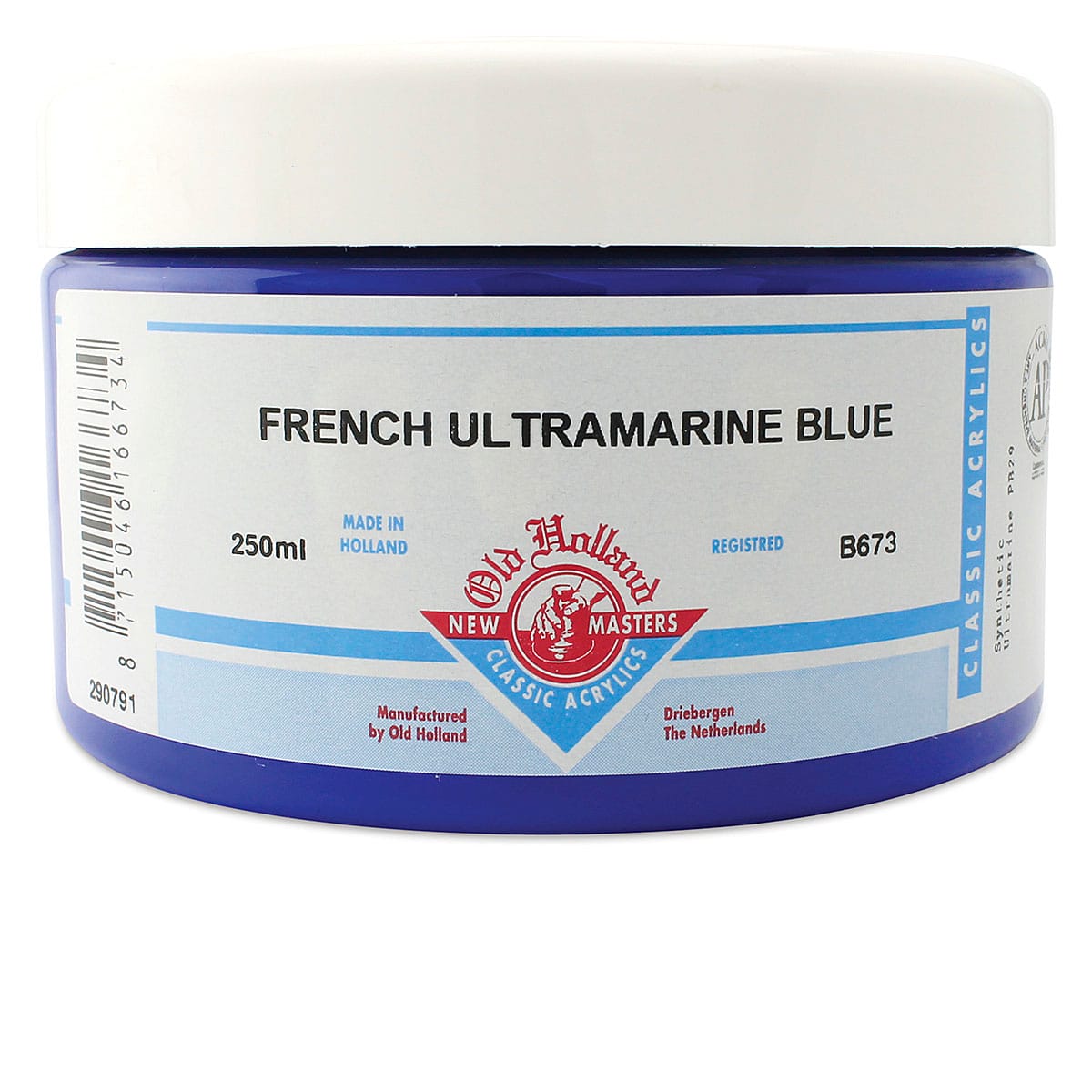 Old Holland New Masters Classic Acrylics - French Ultramarine Extra, 250 ml jar