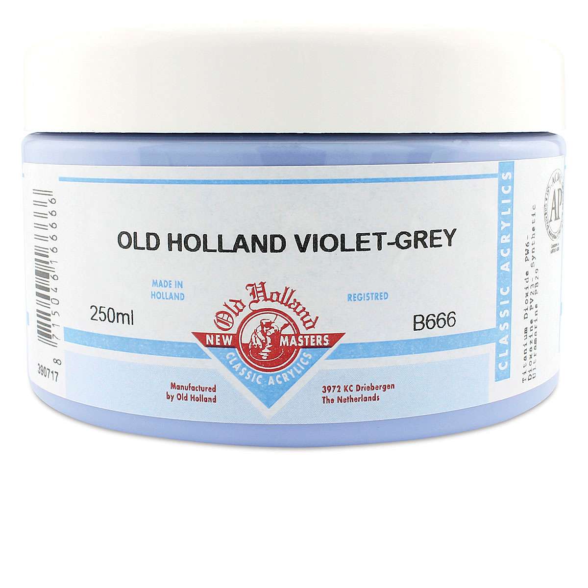 Old Holland New Masters Classic Acrylics - Old Holland Violet-Grey, 250 ml jar