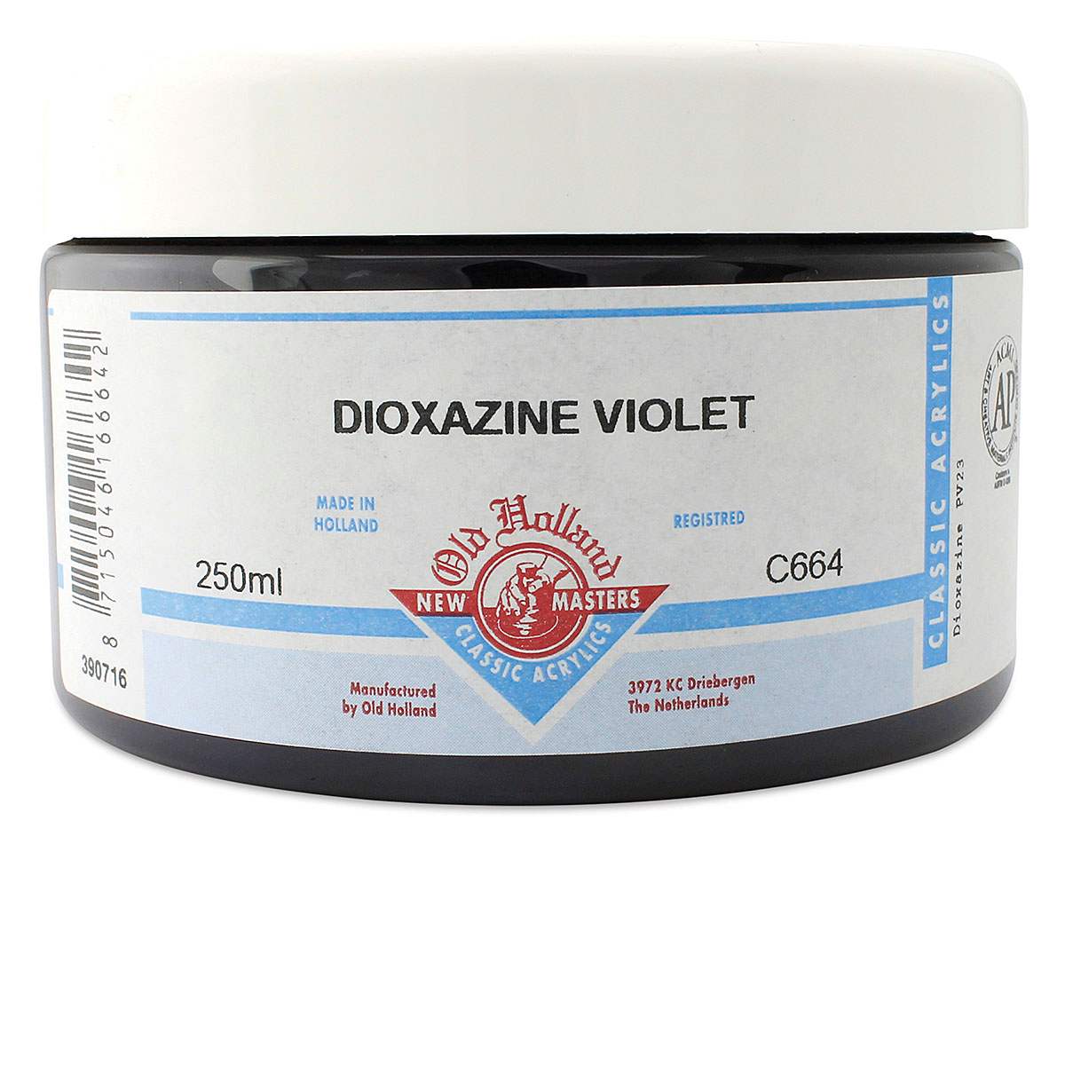 Old Holland New Masters Classic Acrylics - Dioxazine Violet, 250 ml jar
