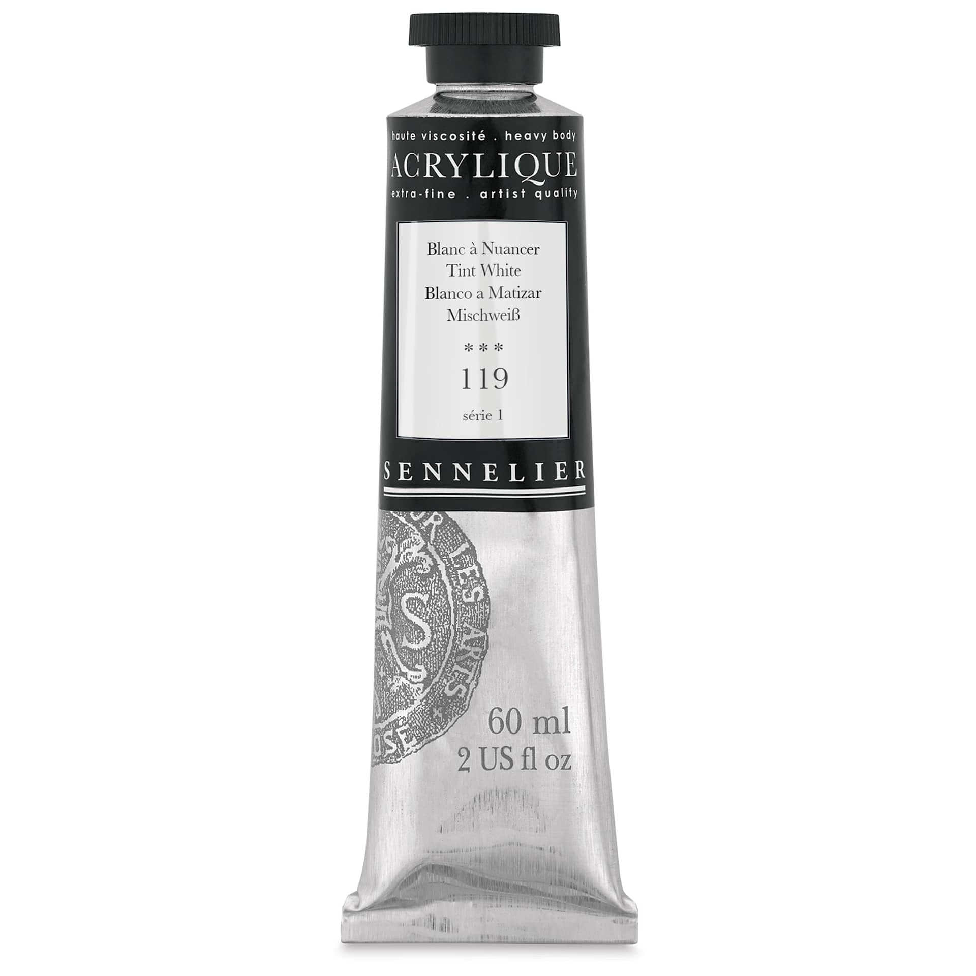 Sennelier Extra-Fine Artist Acryliques - Tint White, 60 ml tube