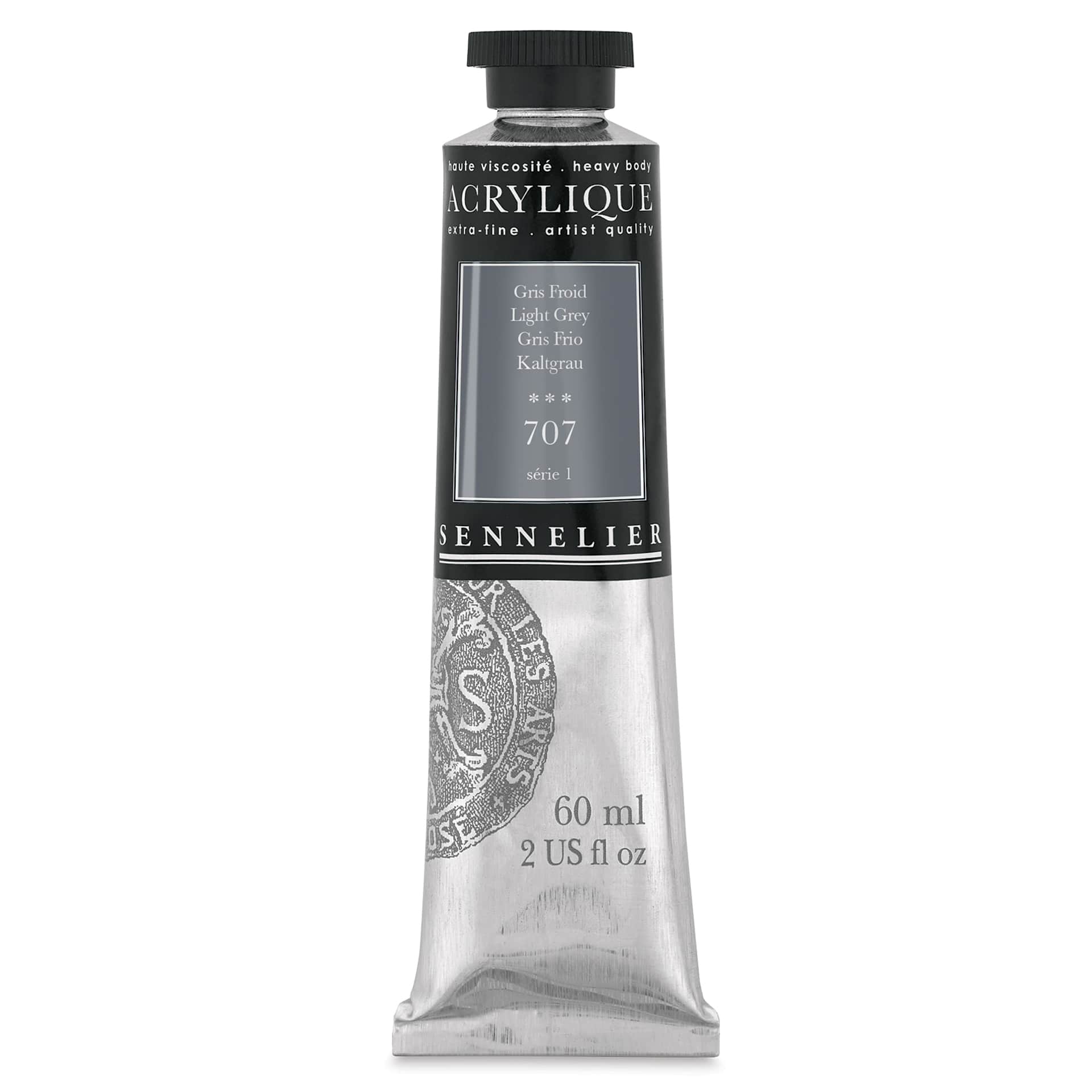 Sennelier Extra-Fine Artist Acryliques - Light Gray, 60 ml tube