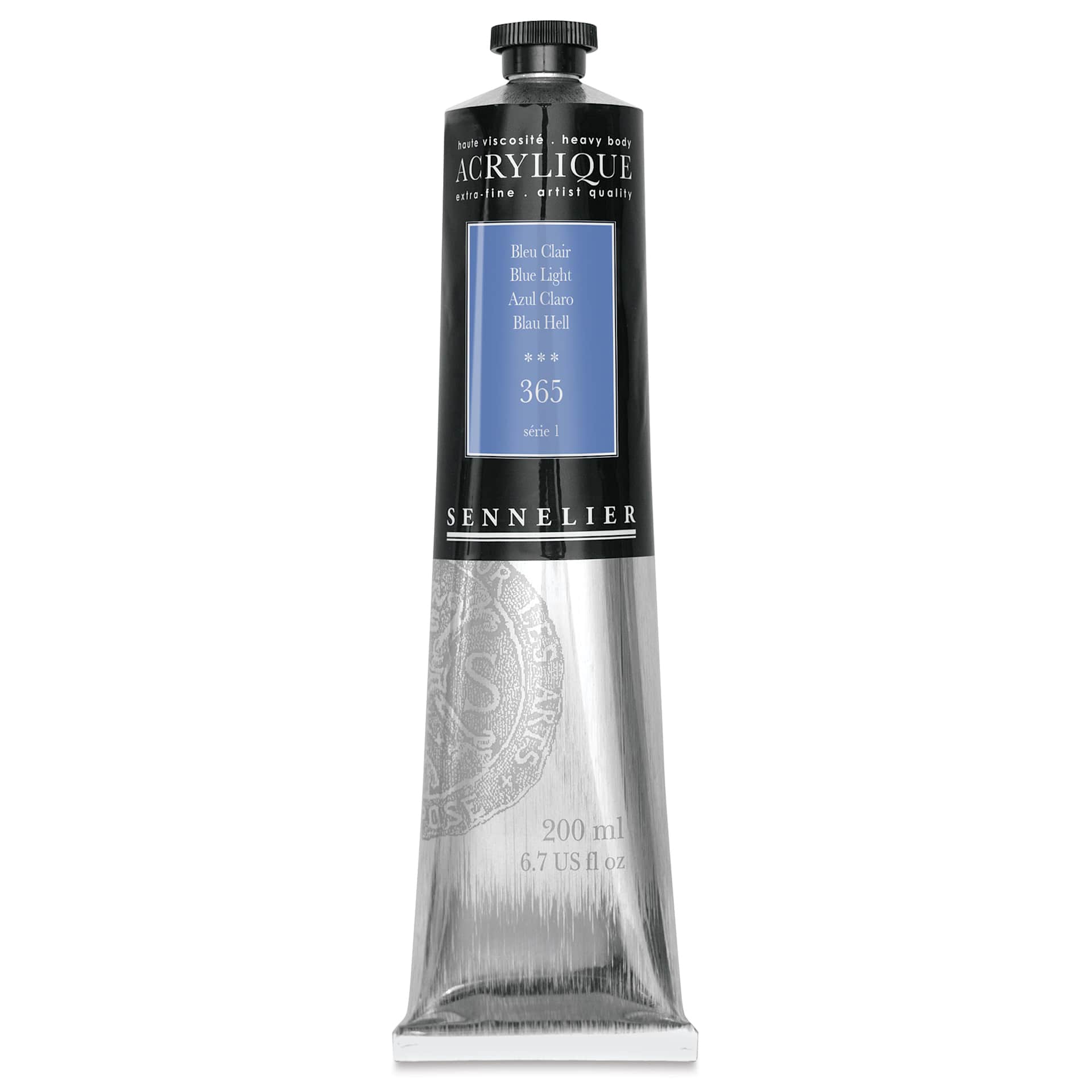 Sennelier Extra-Fine Artist Acryliques - Blue Light, 200 ml tube