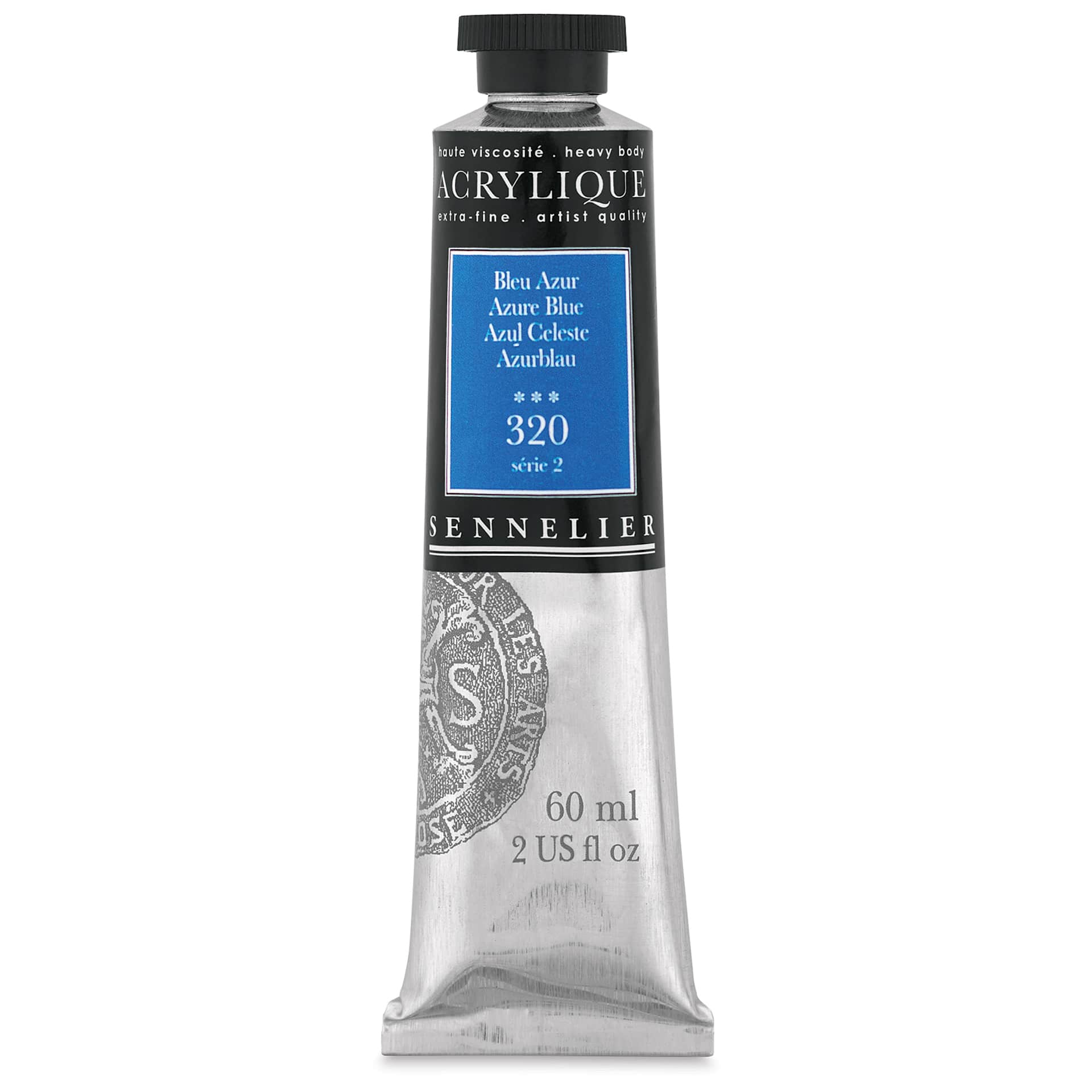 Sennelier Extra-Fine Artist Acryliques - Azure Blue, 60 ml tube
