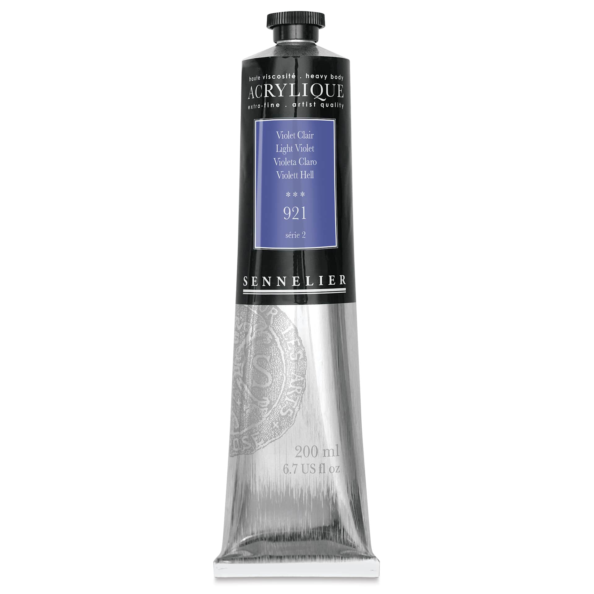 Sennelier Extra-Fine Artist Acryliques - Light Violet, 200 ml tube