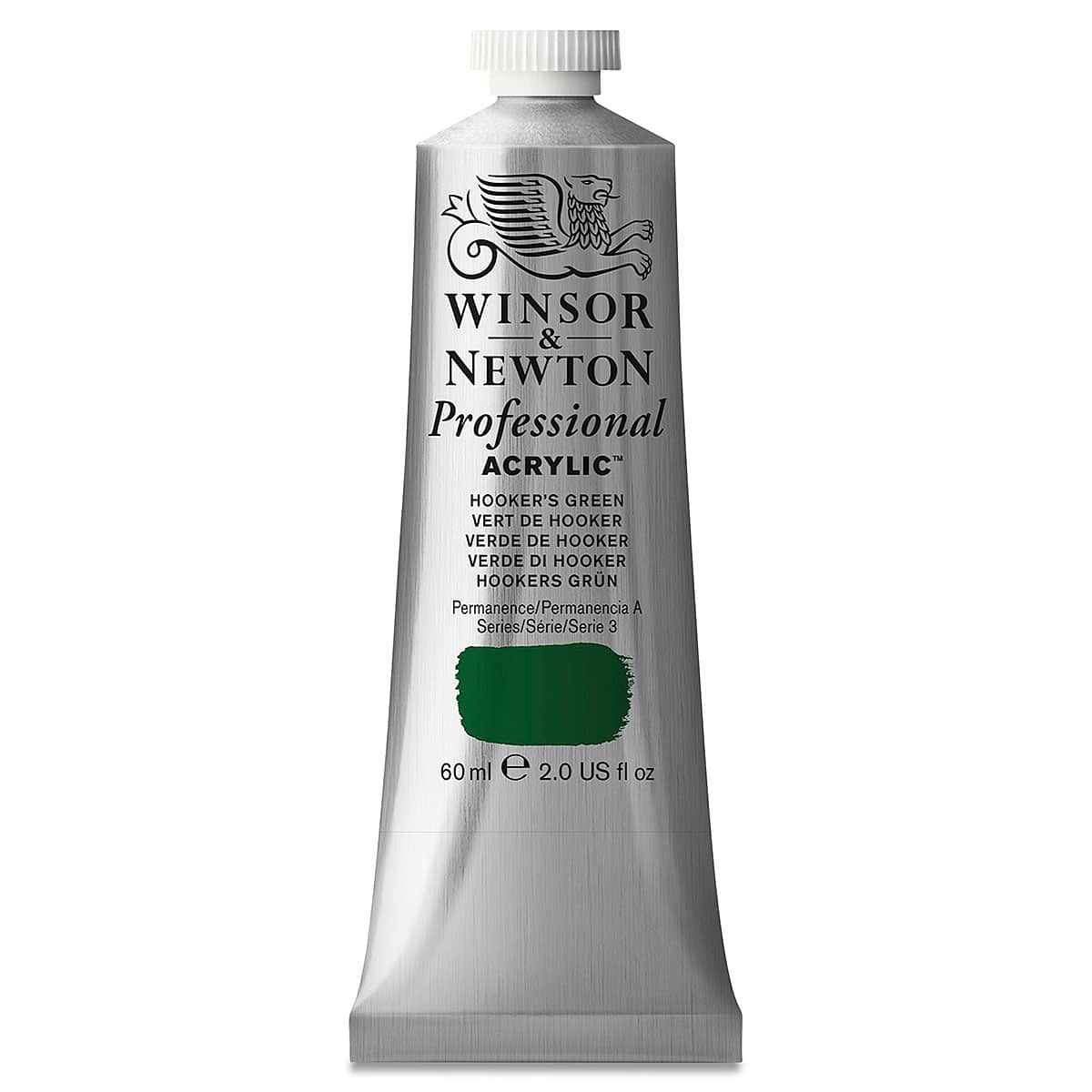 Winsor & Newton Professional Acrylics - Hooker's Green, 60 ml tube