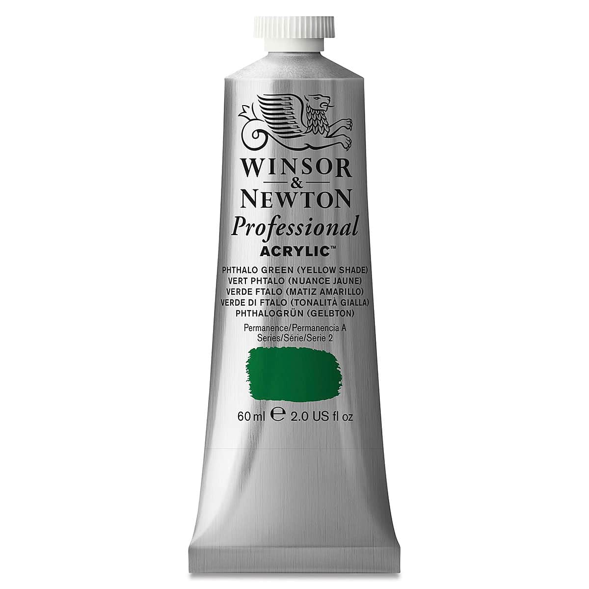 Winsor & Newton Professional Acrylics - Phthalo Green Yellow Shade, 60 ml tube