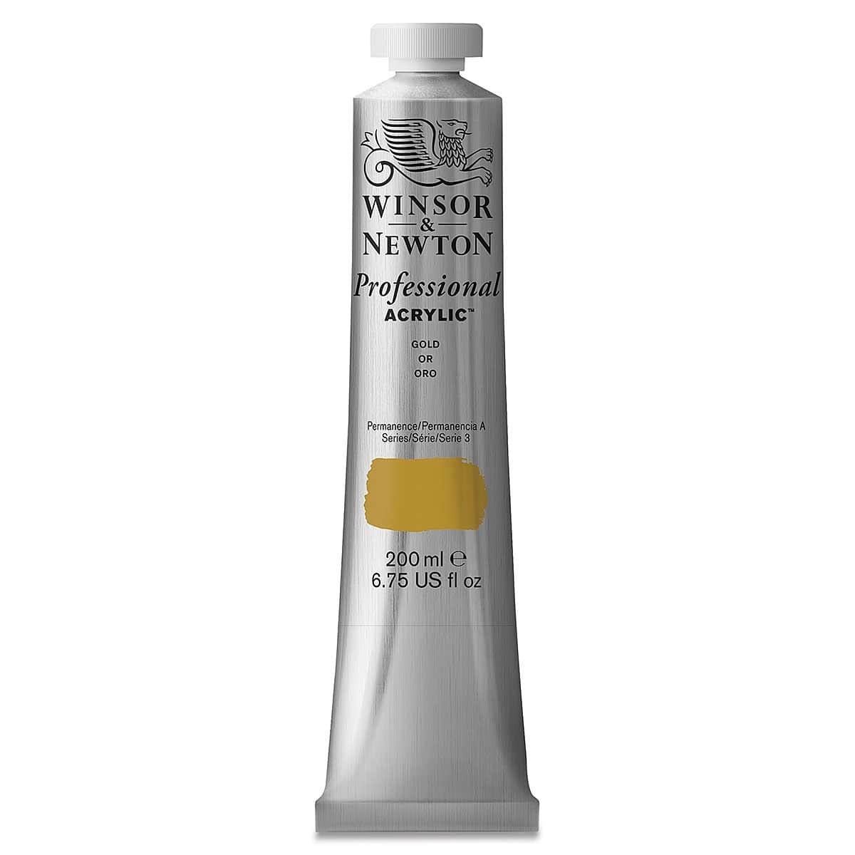 Winsor & Newton Professional Acrylics - Gold, 200 ml tube