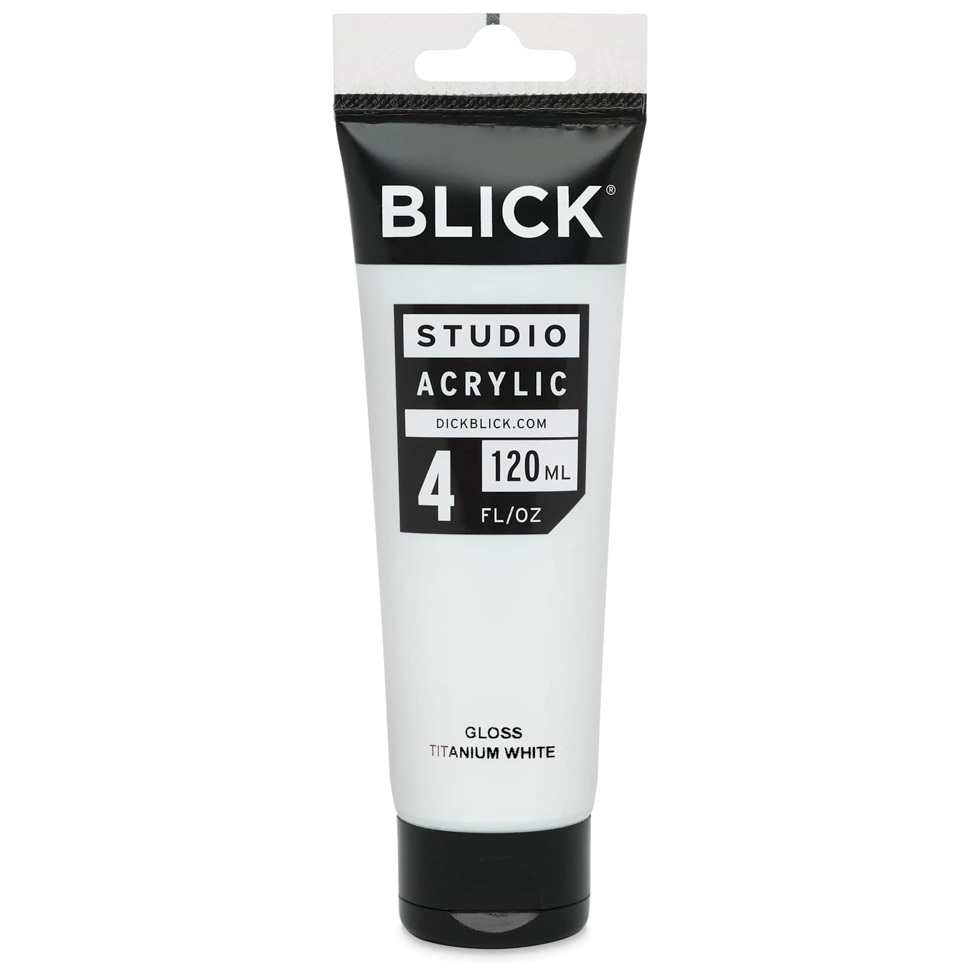 Blick Studio Acrylics - Titanium White Gloss, 4 oz tube