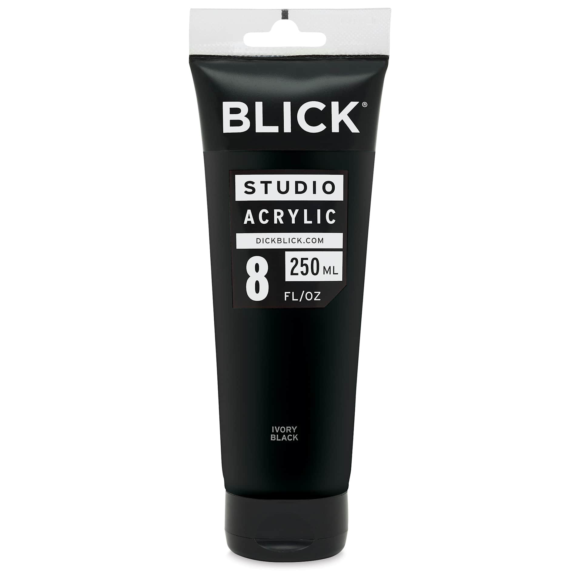 Blick Studio Acrylics - Ivory Black, 8 oz tube