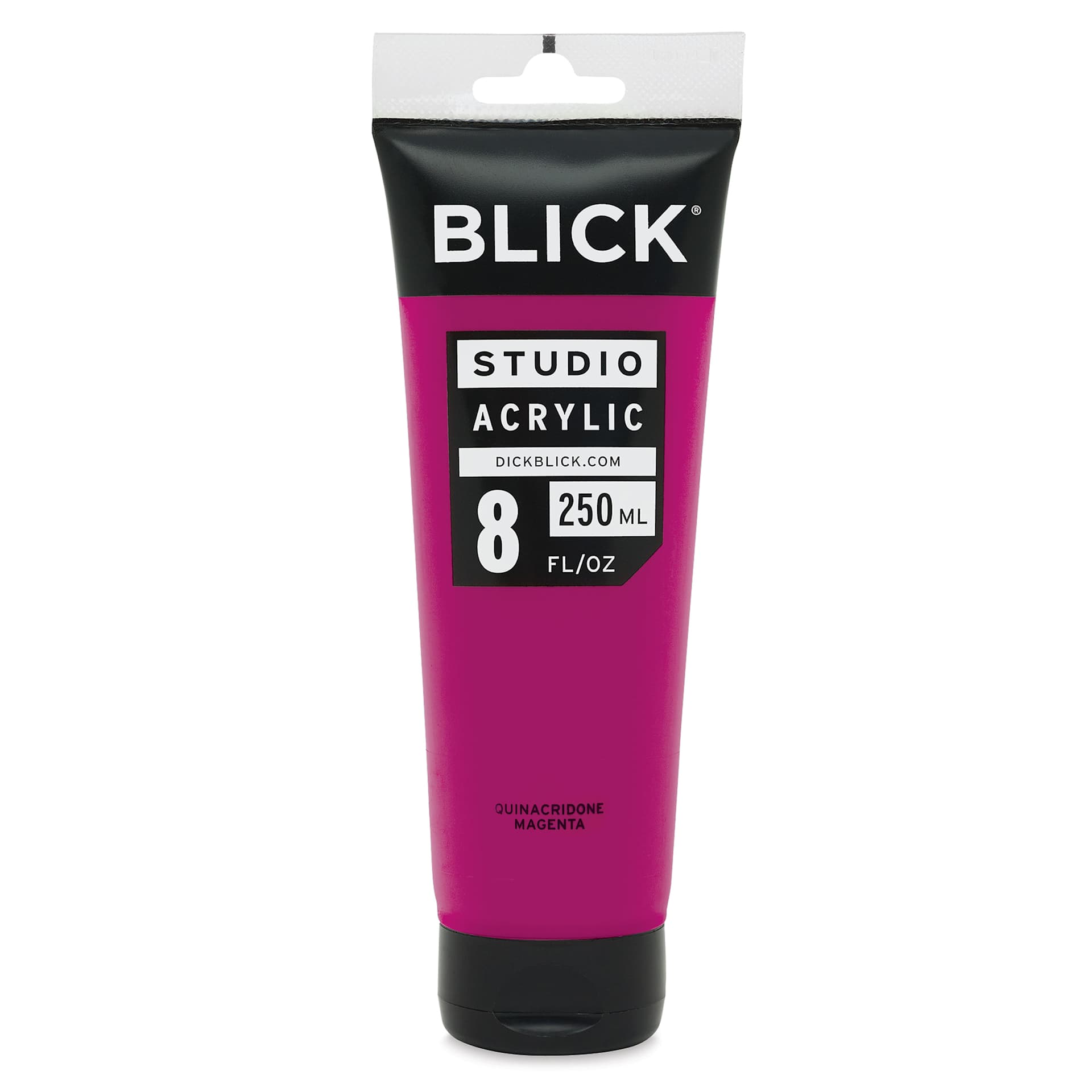 Blick Studio Acrylics - Quinacridone Magenta, 8 oz tube