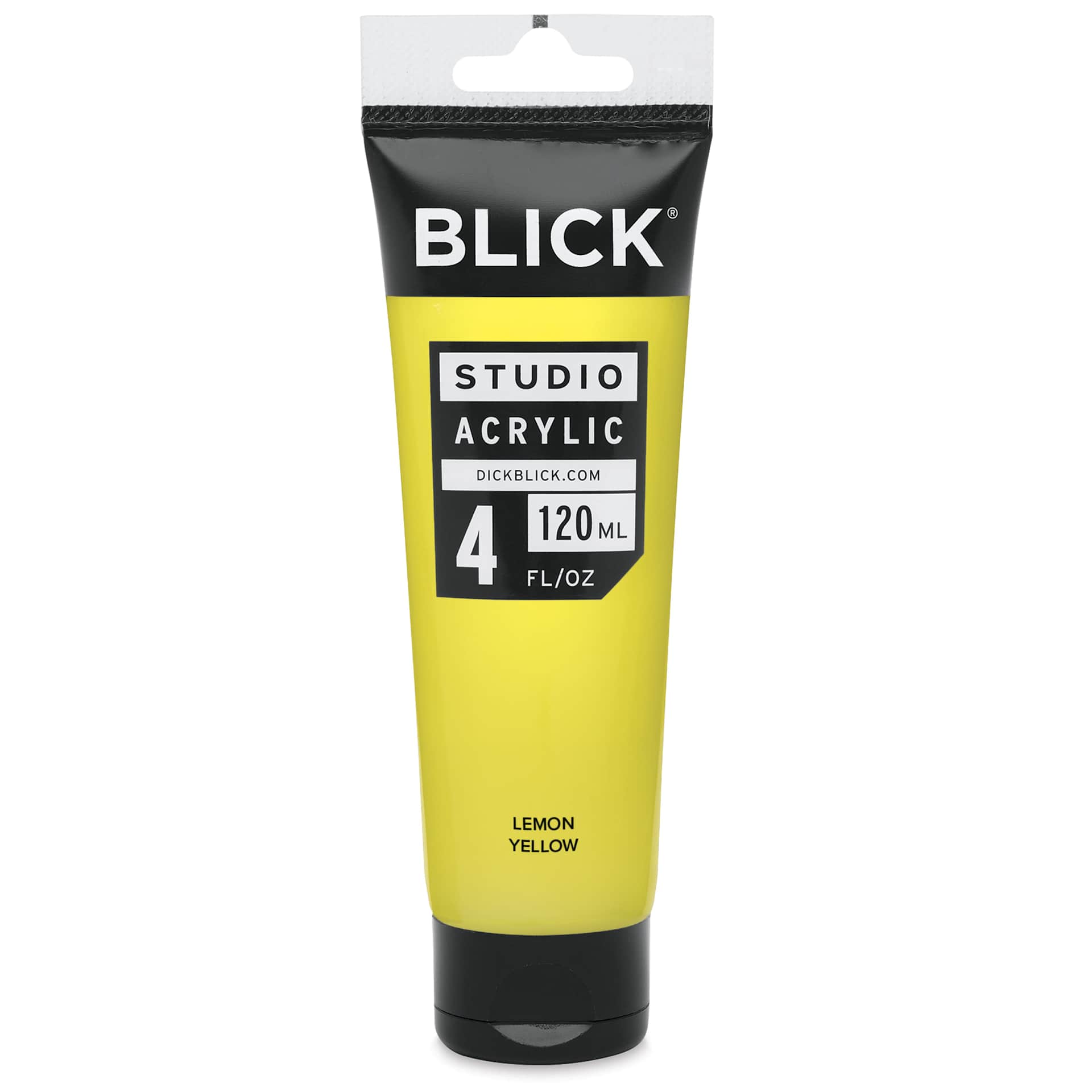Blick Studio Acrylics - Lemon Yellow, 4 oz tube