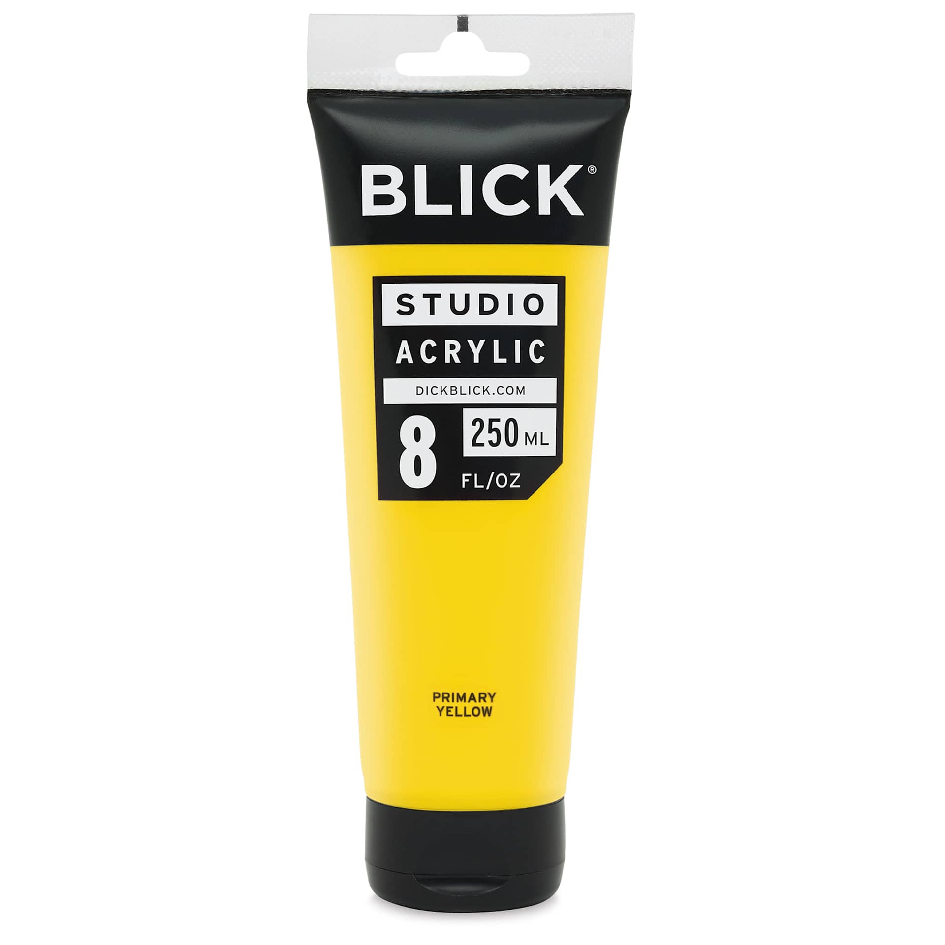 Blick Studio Acrylics - Primary Yellow, 8 oz tube