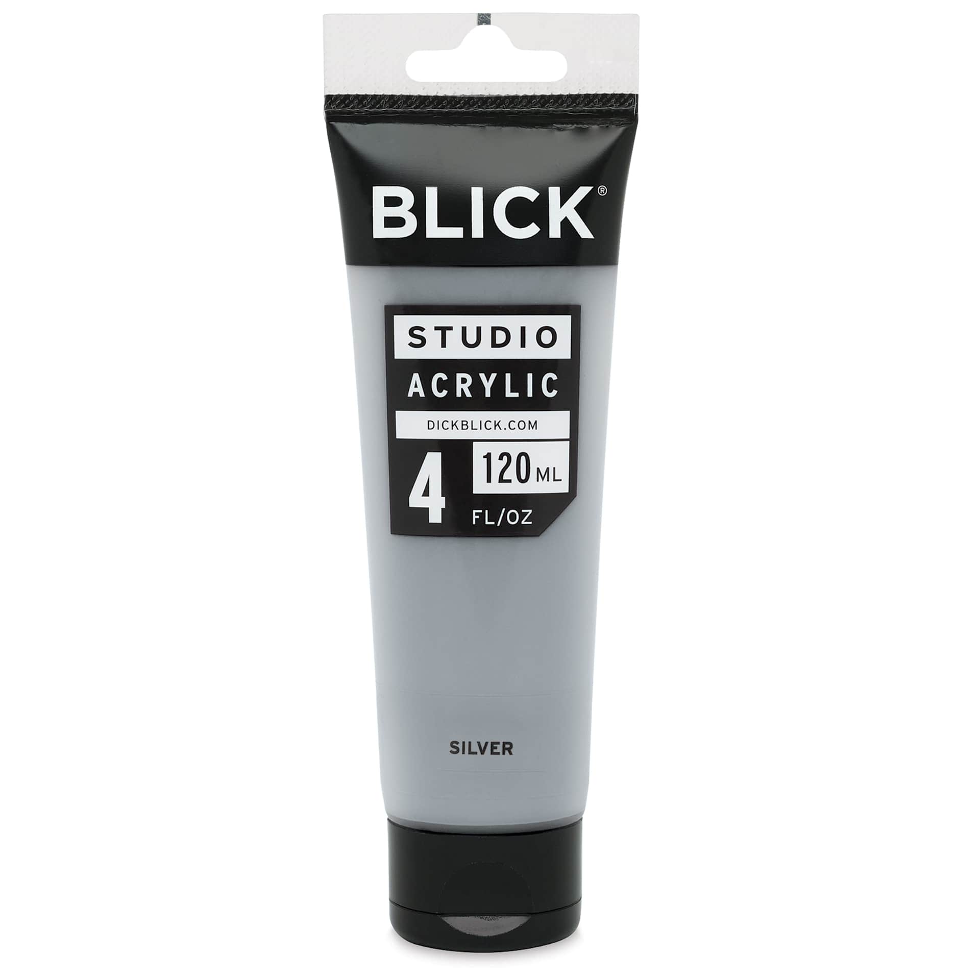 Blick Studio Acrylics - Silver Metallic, 4 oz tube