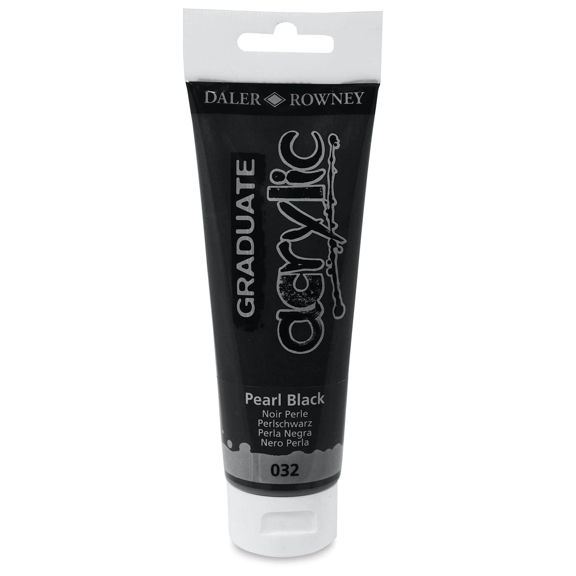 Daler-Rowney Graduate Acrylics - Pearl Black, 120 ml tube