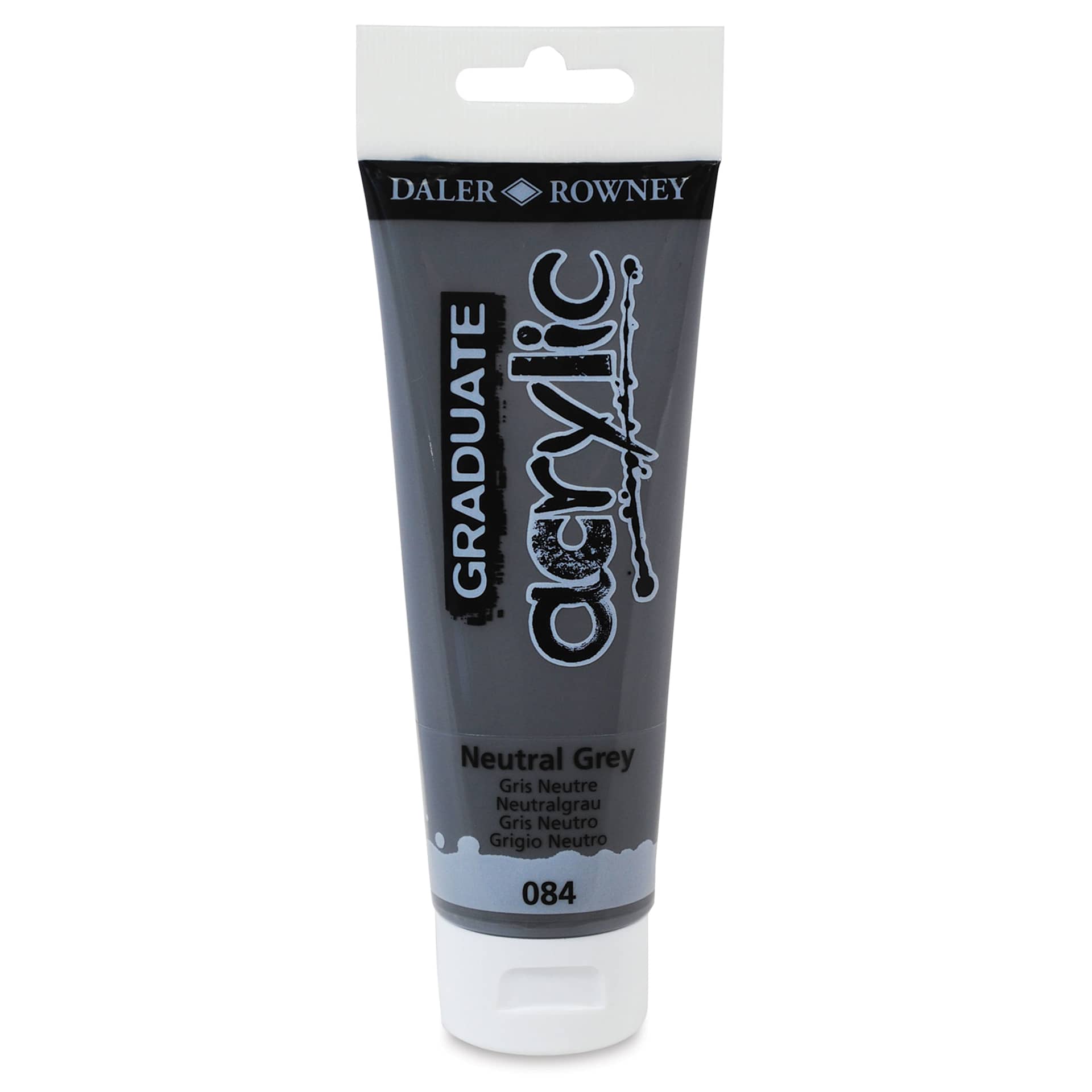 Daler-Rowney Graduate Acrylics - Neutral Gray, 120 ml tube