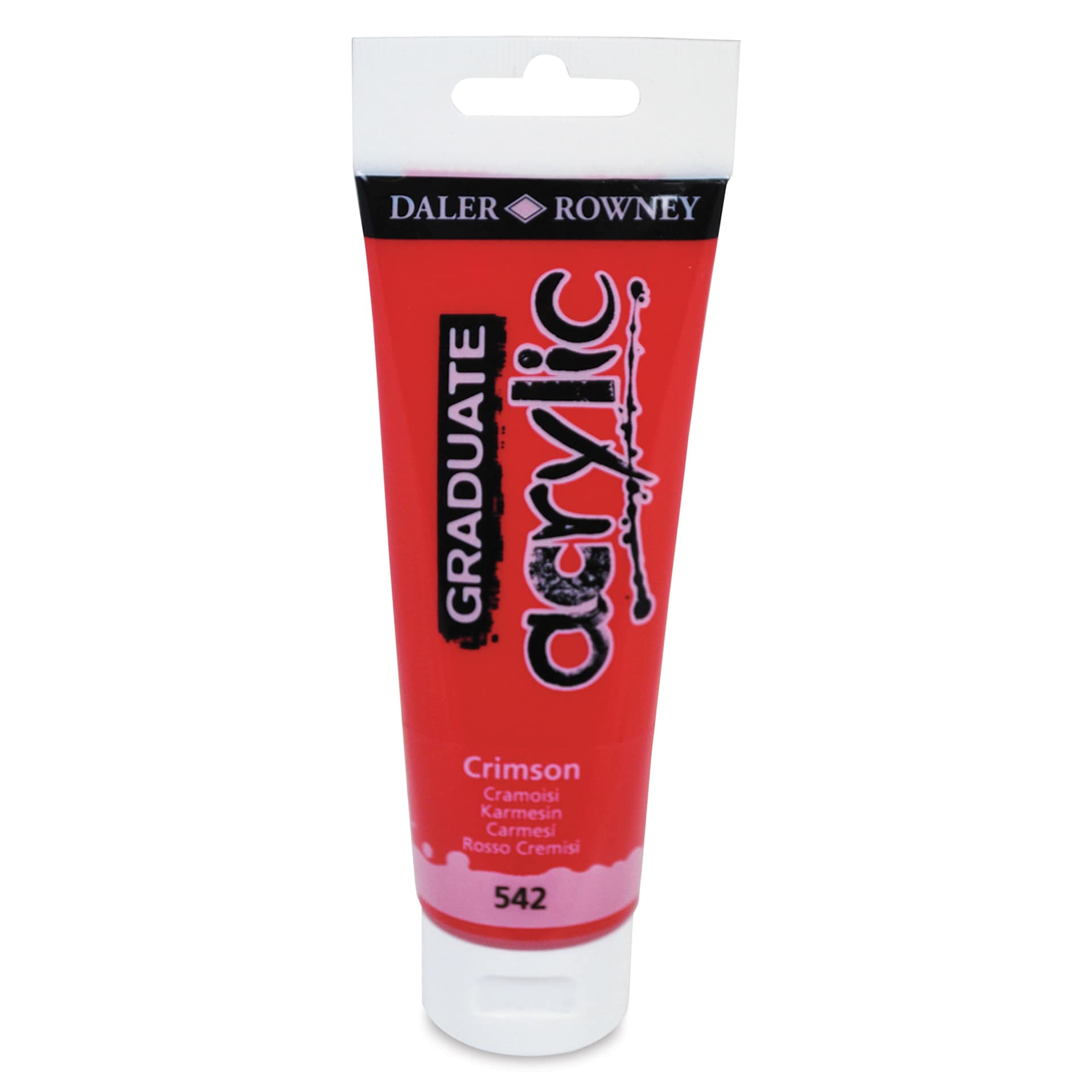 Daler-Rowney Graduate Acrylics - Crimson, 120 ml tube