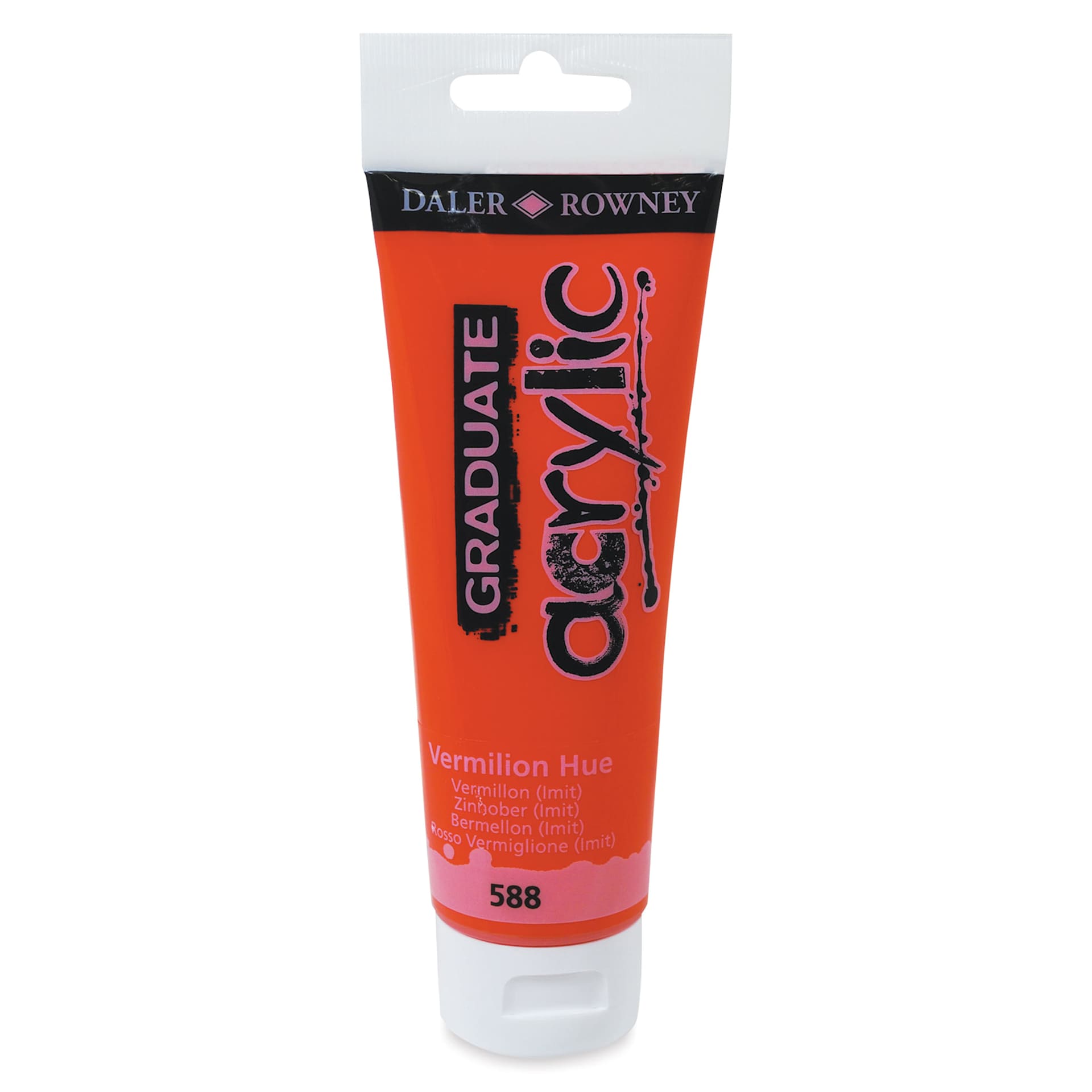 Daler-Rowney Graduate Acrylics - Vermilion Hue, 120 ml tube