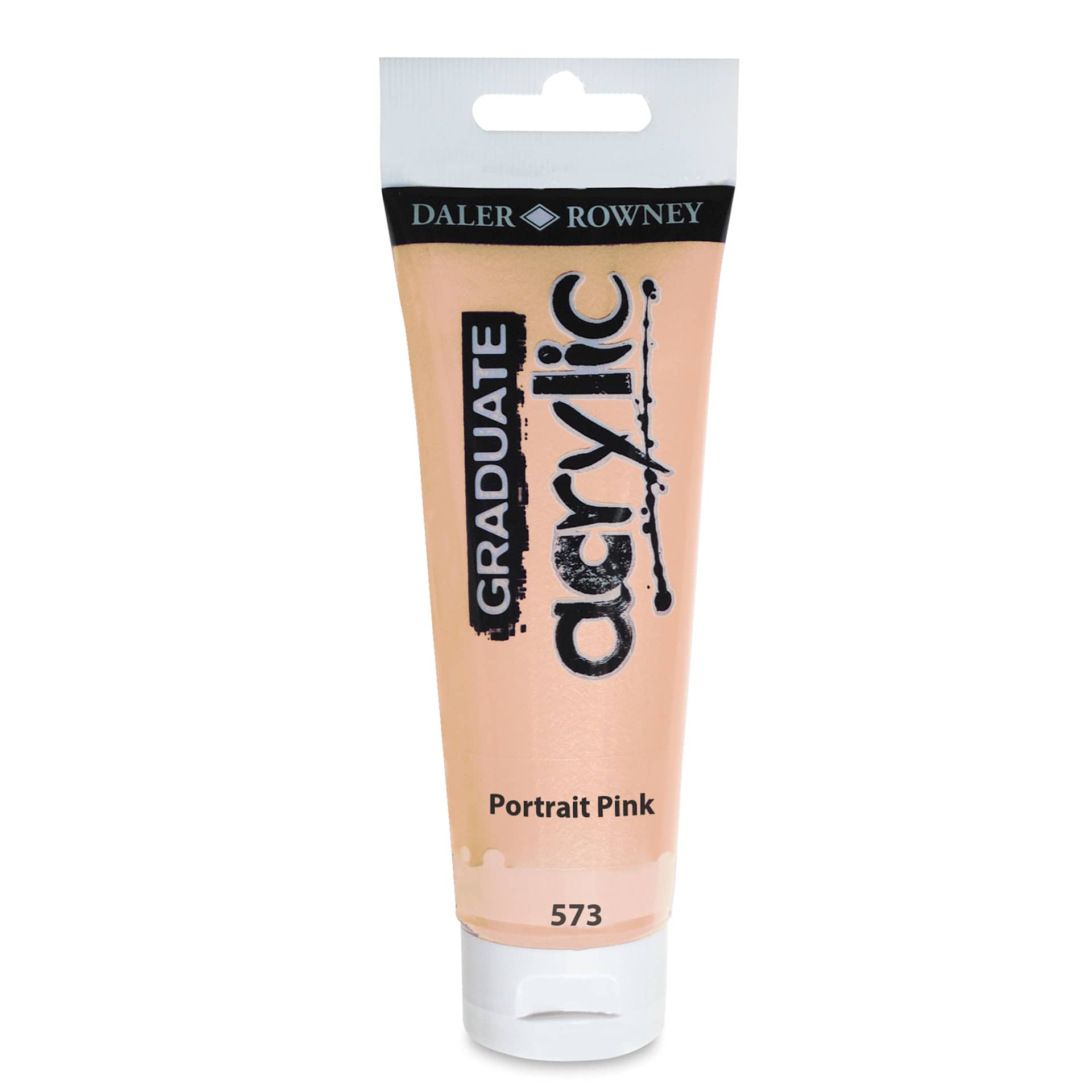 Daler-Rowney Graduate Acrylics - Peach Pink, 120 ml tube