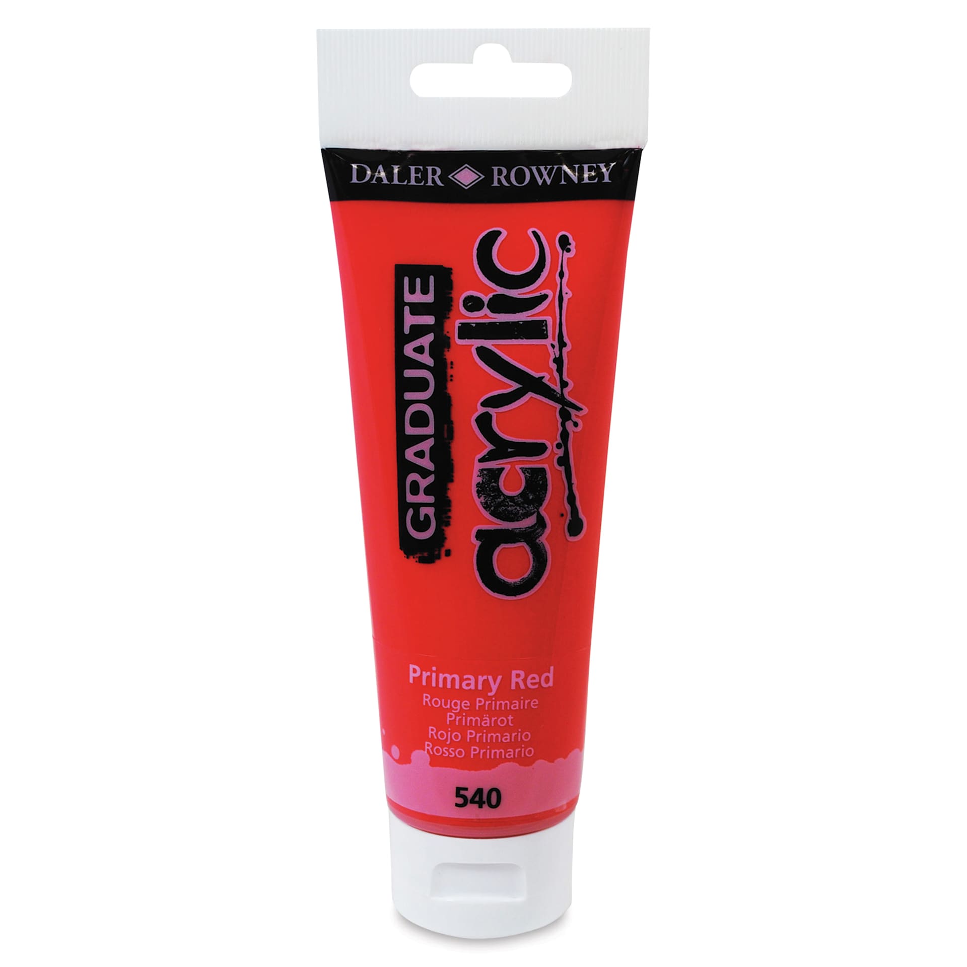 Daler-Rowney Graduate Acrylics - Primary Red, 120 ml tube