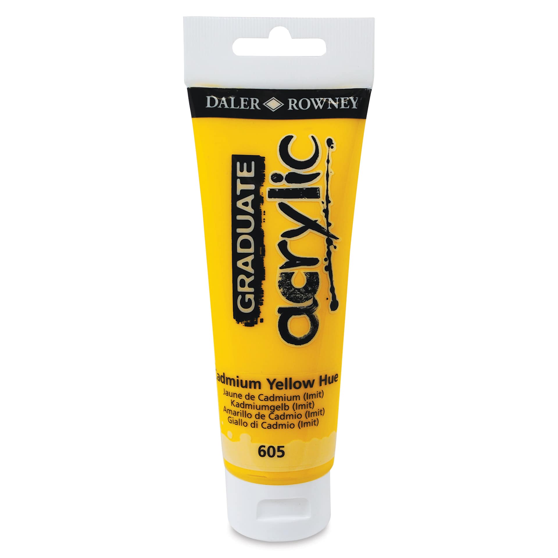 Daler-Rowney Graduate Acrylics - Cadmium Yellow Hue, 120 ml tube