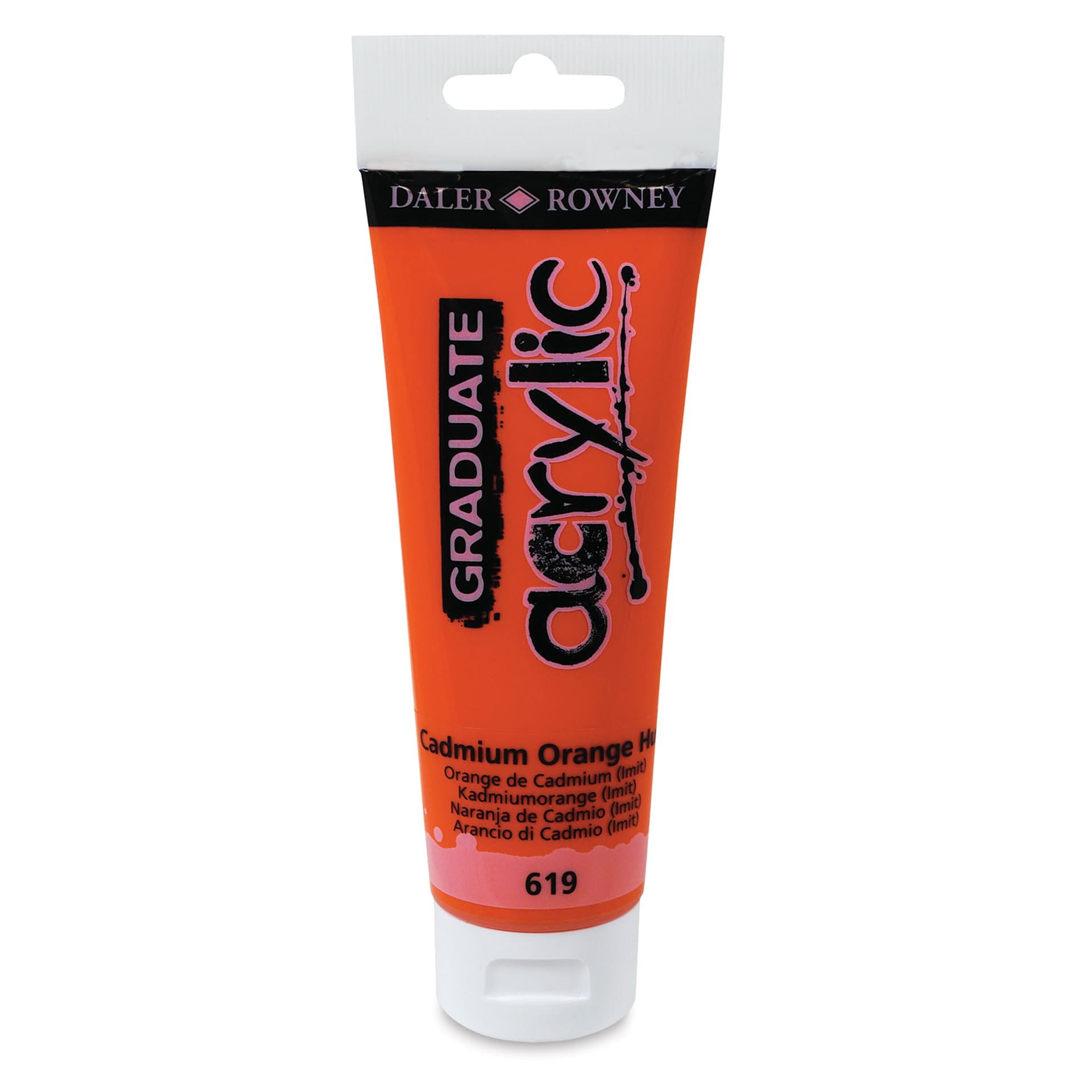 Daler-Rowney Graduate Acrylics - Cadmium Orange Hue, 120 ml tube