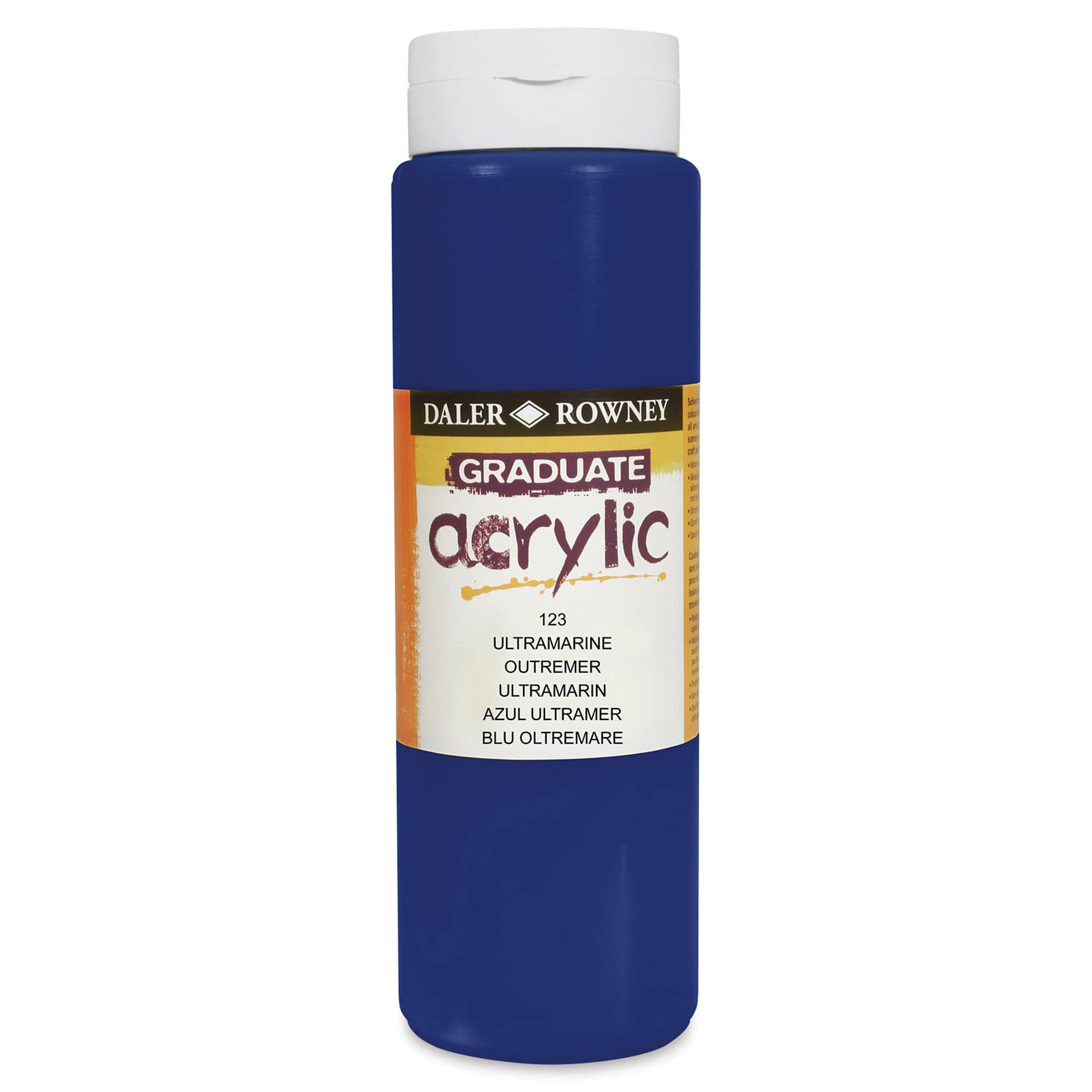 Daler-Rowney Graduate Acrylics - Ultramarine, 500 ml bottle