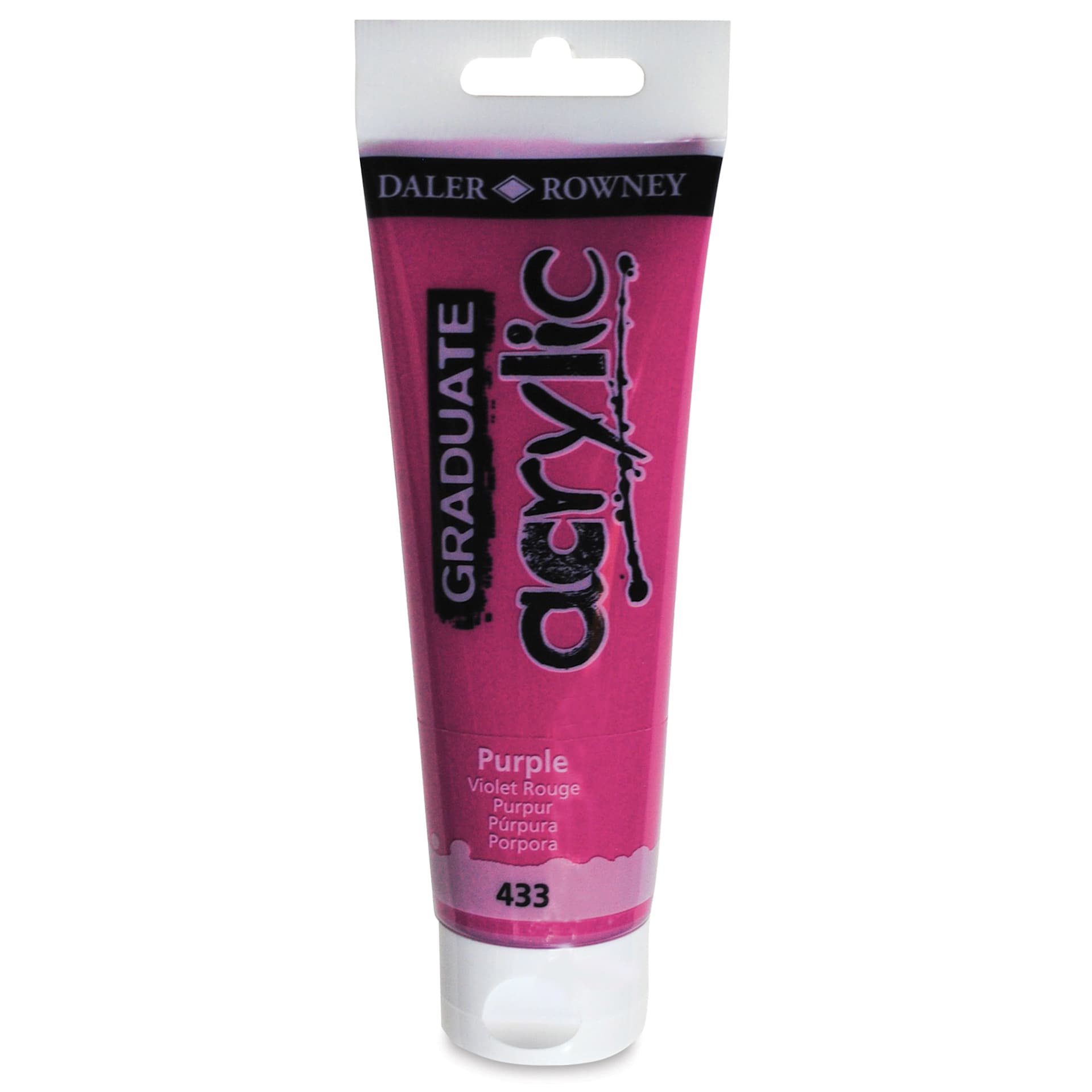 Daler-Rowney Graduate Acrylics - Purple, 120 ml tube