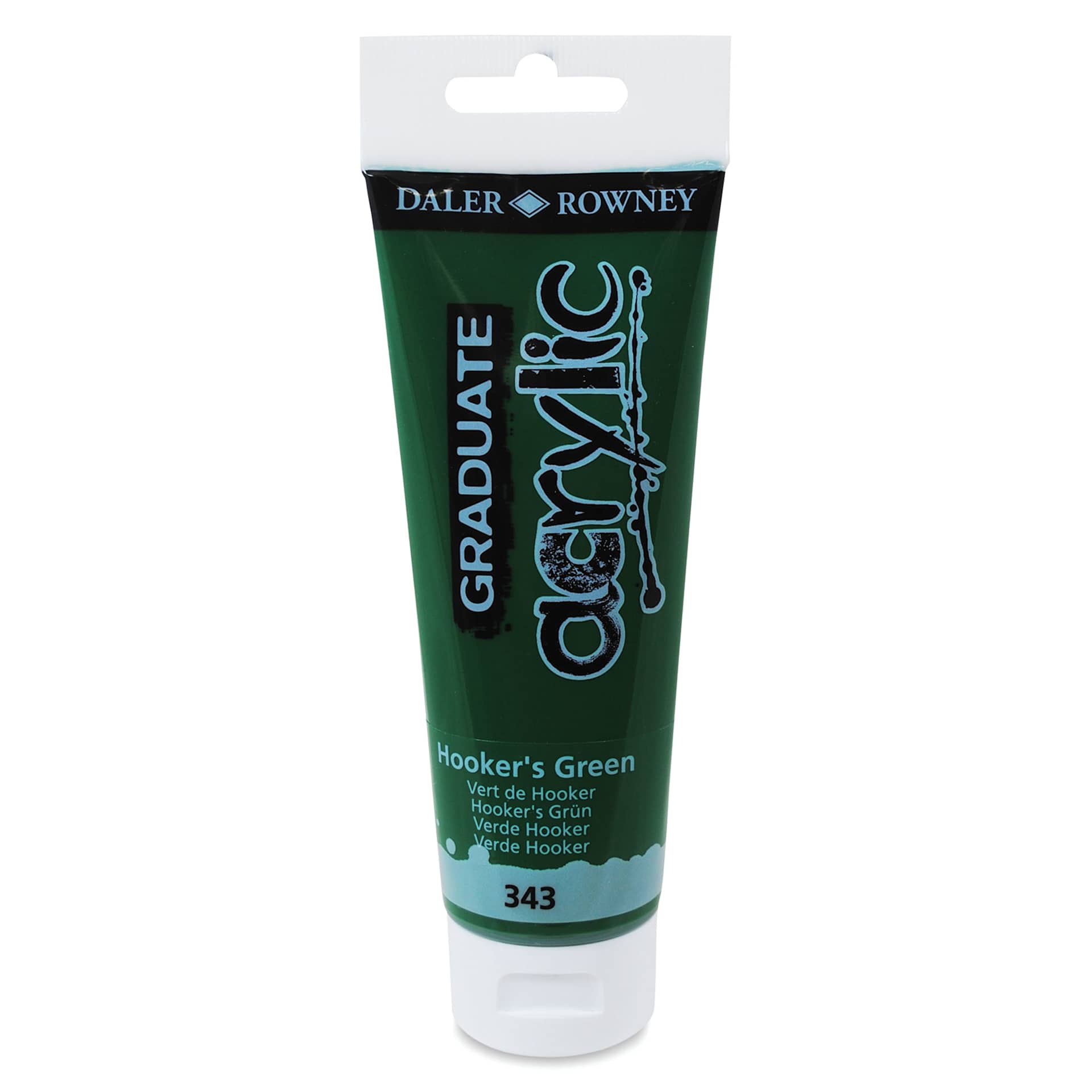 Daler-Rowney Graduate Acrylics - Hooker's Green, 120 ml tube