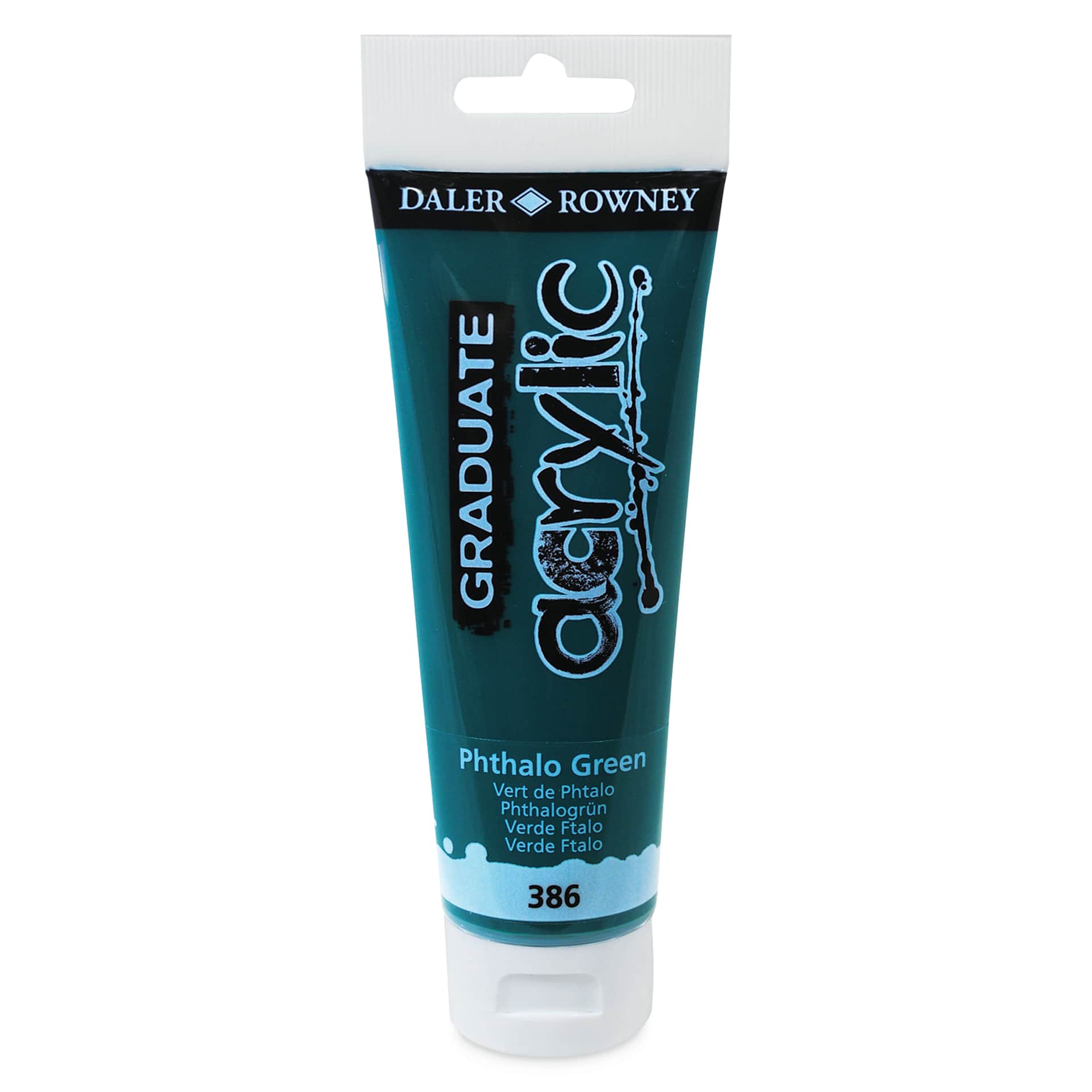 Daler-Rowney Graduate Acrylics - Phthalo Green, 120 ml tube