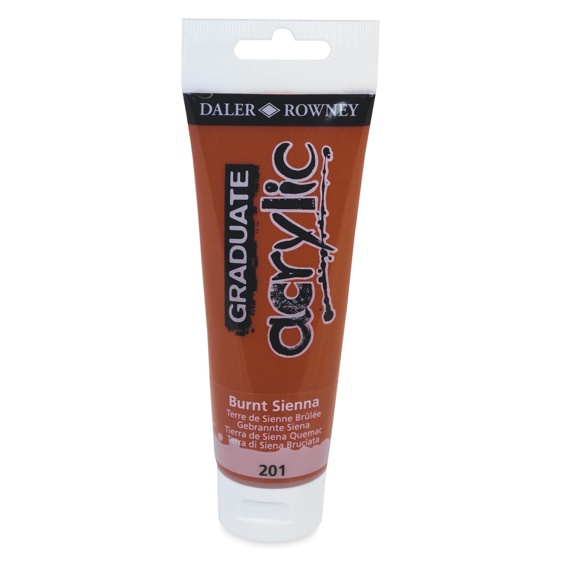 Daler-Rowney Graduate Acrylics - Burnt Sienna, 120 ml tube