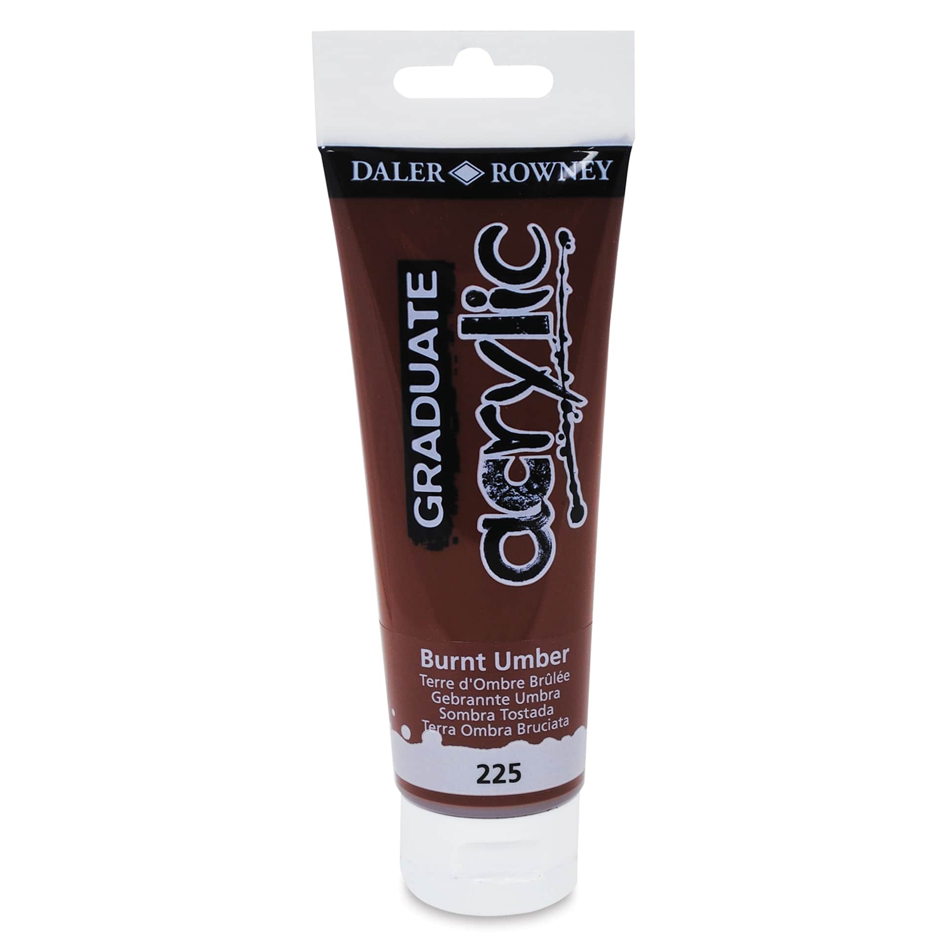 Daler-Rowney Graduate Acrylics - Burnt Umber, 120 ml tube