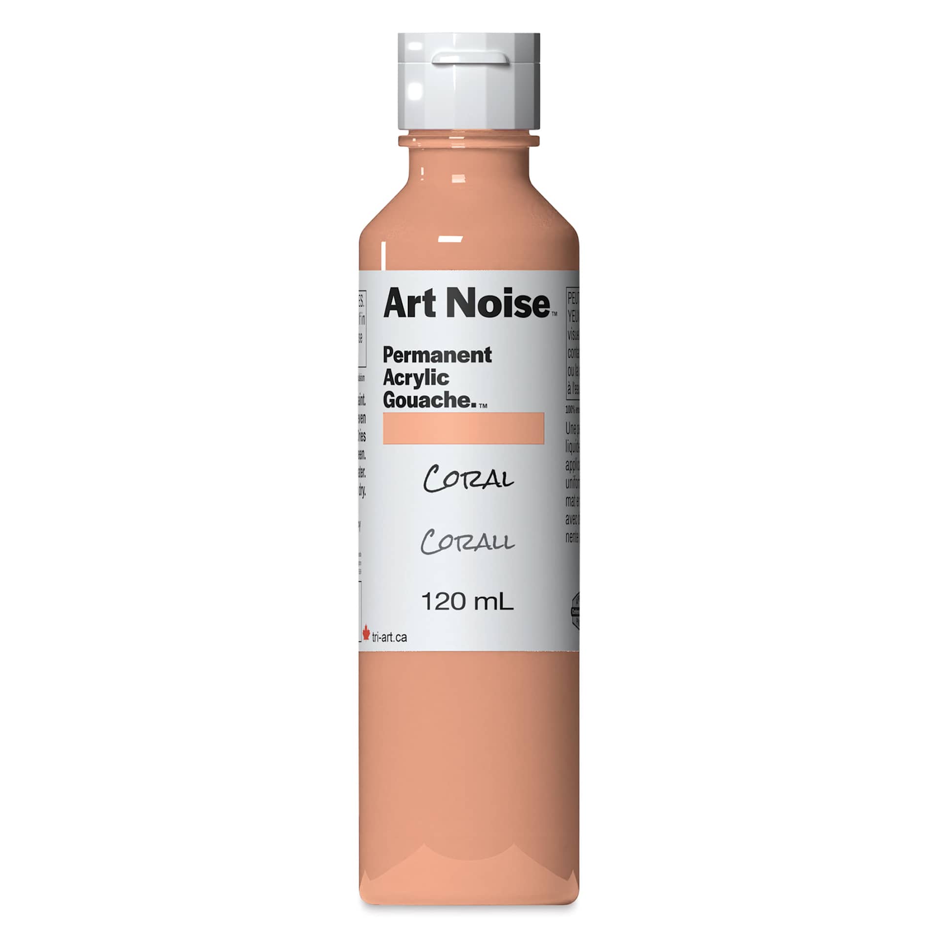 Tri-Art Art Noise Permanent Acrylic Gouache - Coral, 120 ml, Bottle