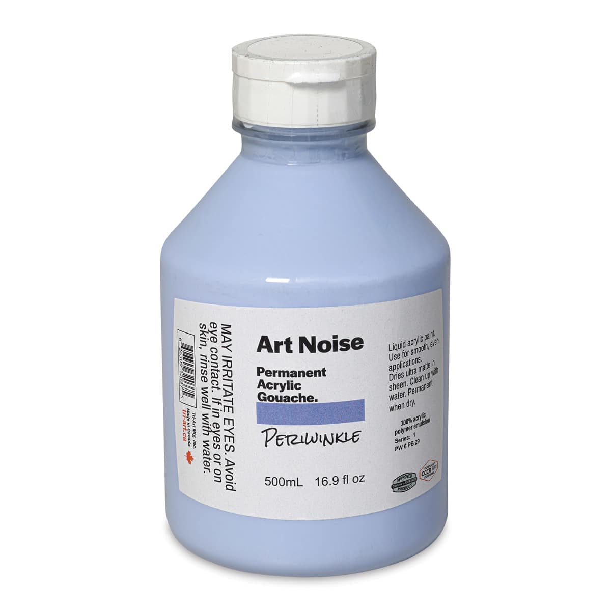 Tri-Art Art Noise Permanent Acrylic Gouache - Periwinkle, 500 ml, Bottle