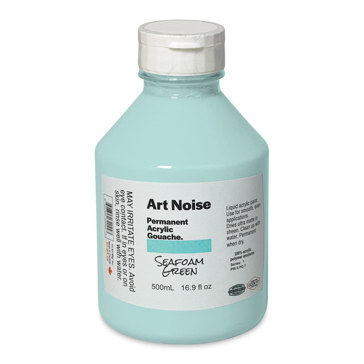 Tri-Art Art Noise Permanent Acrylic Gouache - Seafoam Green, 500 ml, Bottle