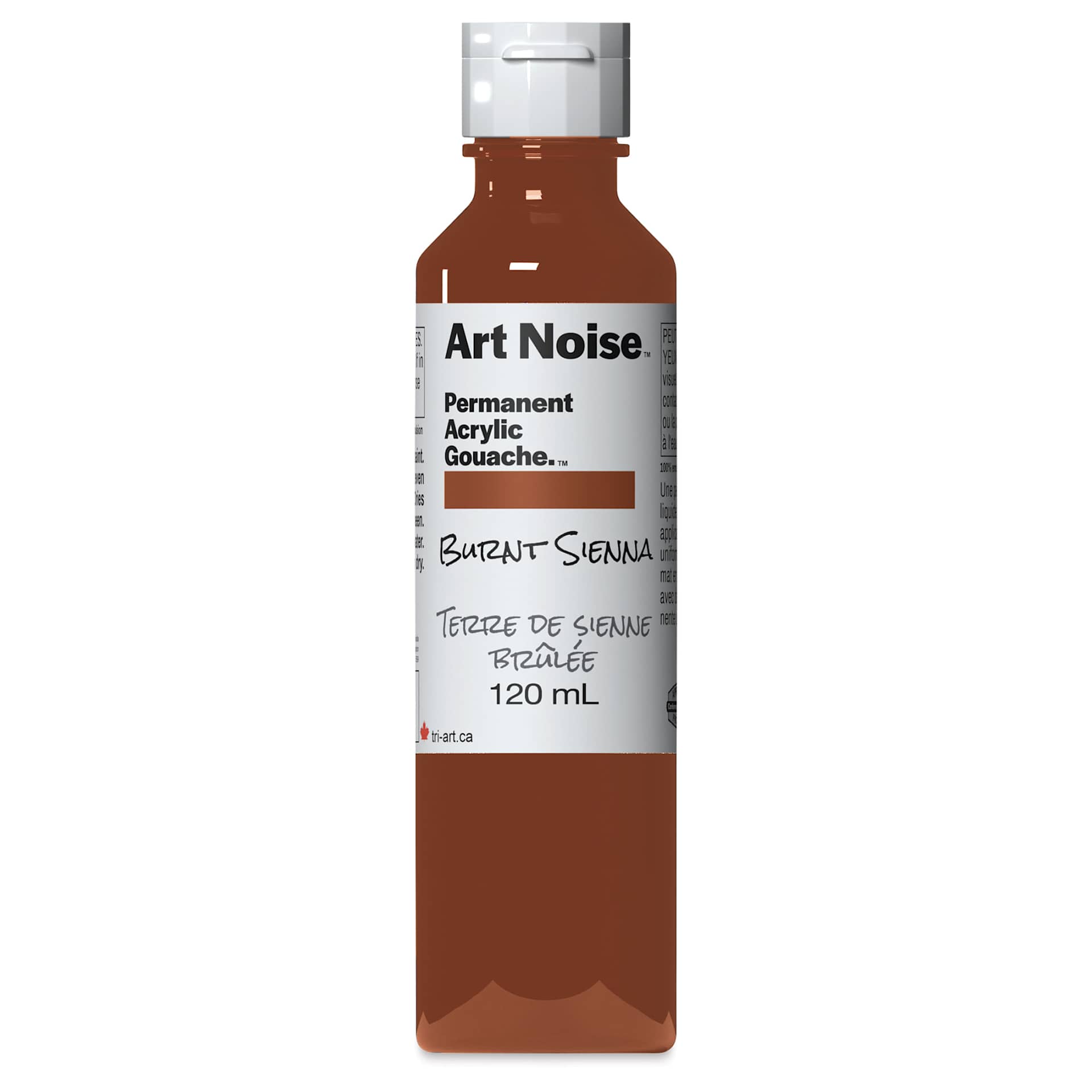 Tri-Art Art Noise Permanent Acrylic Gouache - Burnt Sienna, 120 ml, Bottle