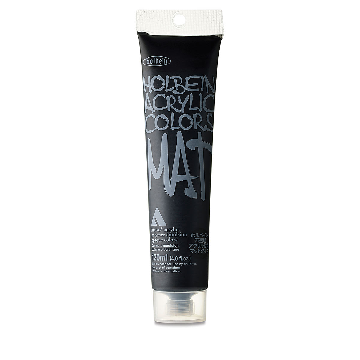 Holbein Mat Acrylic - Black, 110 ml tube
