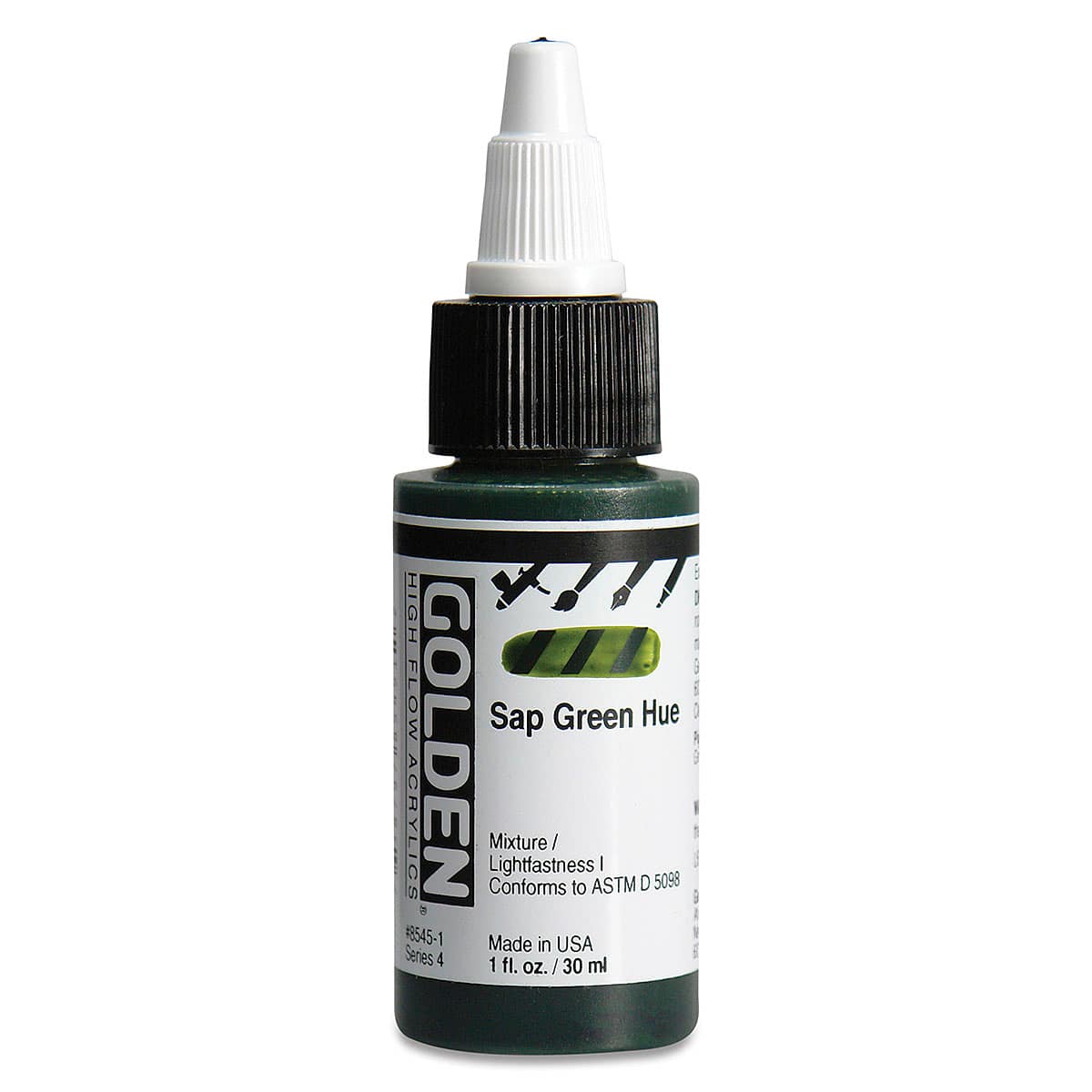 Golden High Flow Acrylics - Sap Green Hue, 1 oz bottle