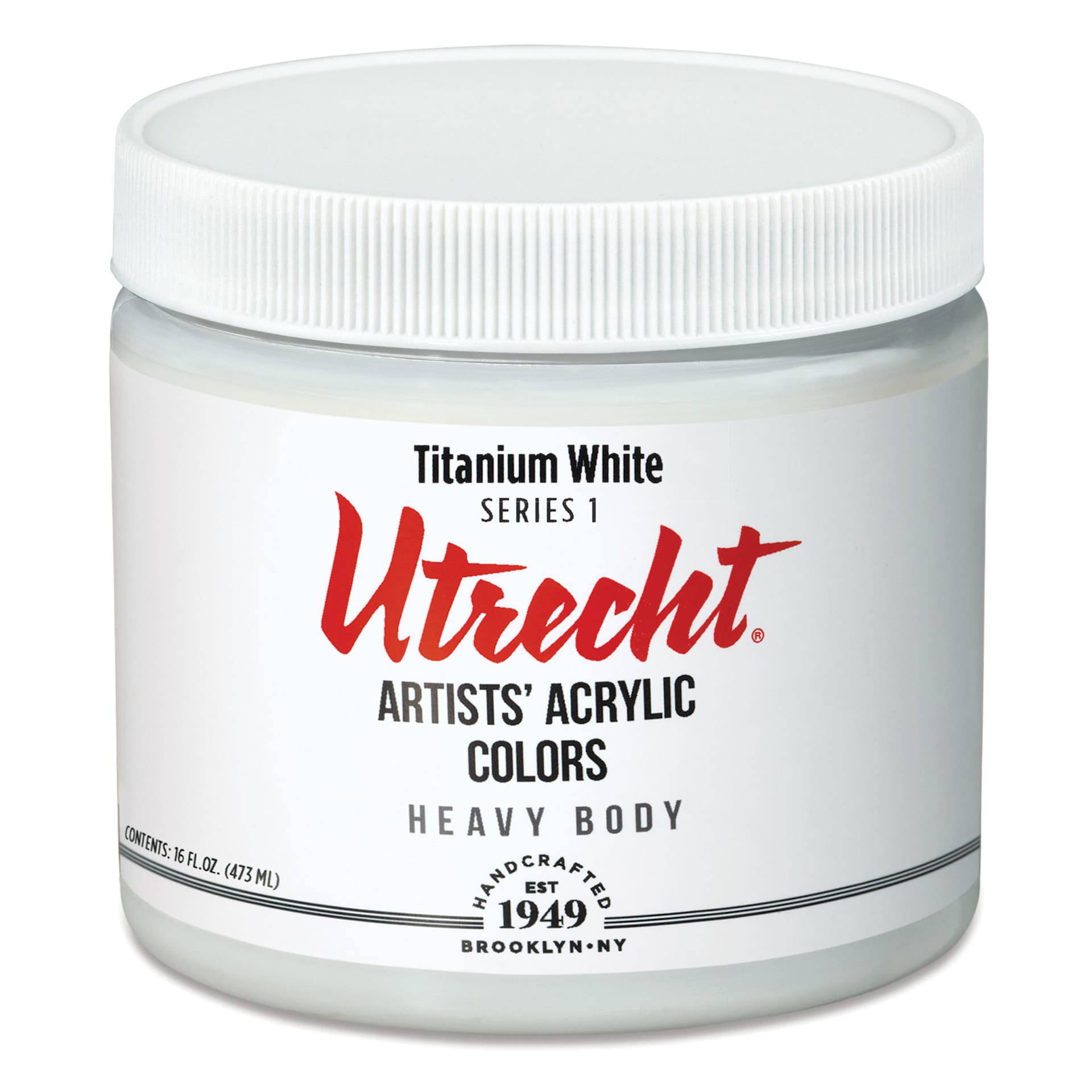 Utrecht Artists' Acrylic Paint - Titanium White, Pint