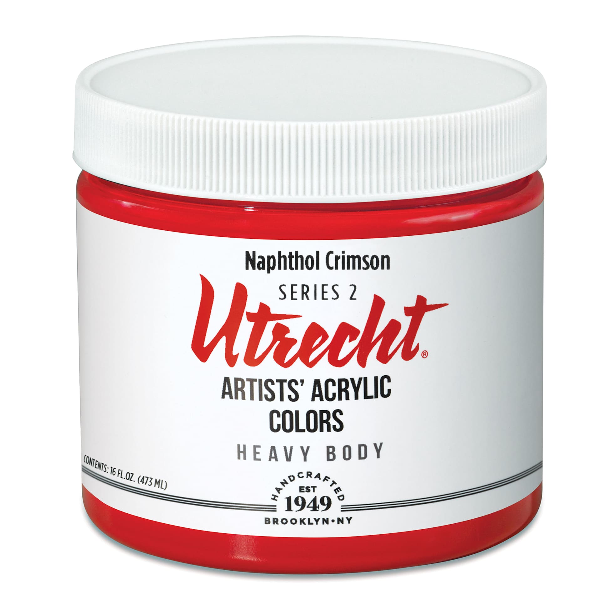 Utrecht Artists' Acrylic Paint - Naphthol Crimson, Pint