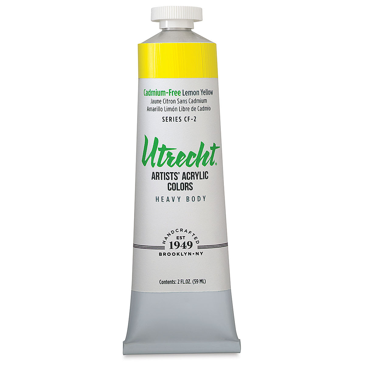 Utrecht Artists' Acrylic Colors - Cadmium-Free Lemon Yellow