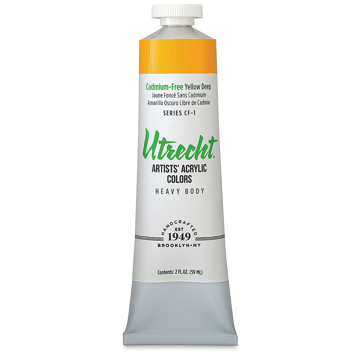 Utrecht Artists' Acrylic Colors - Cadmium-Free Yellow Deep