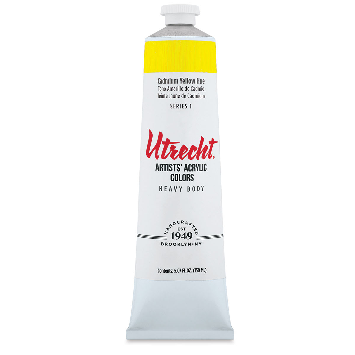 Utrecht Artists' Acrylic Paint - Cadmium Yellow Hue, 5 oz tube