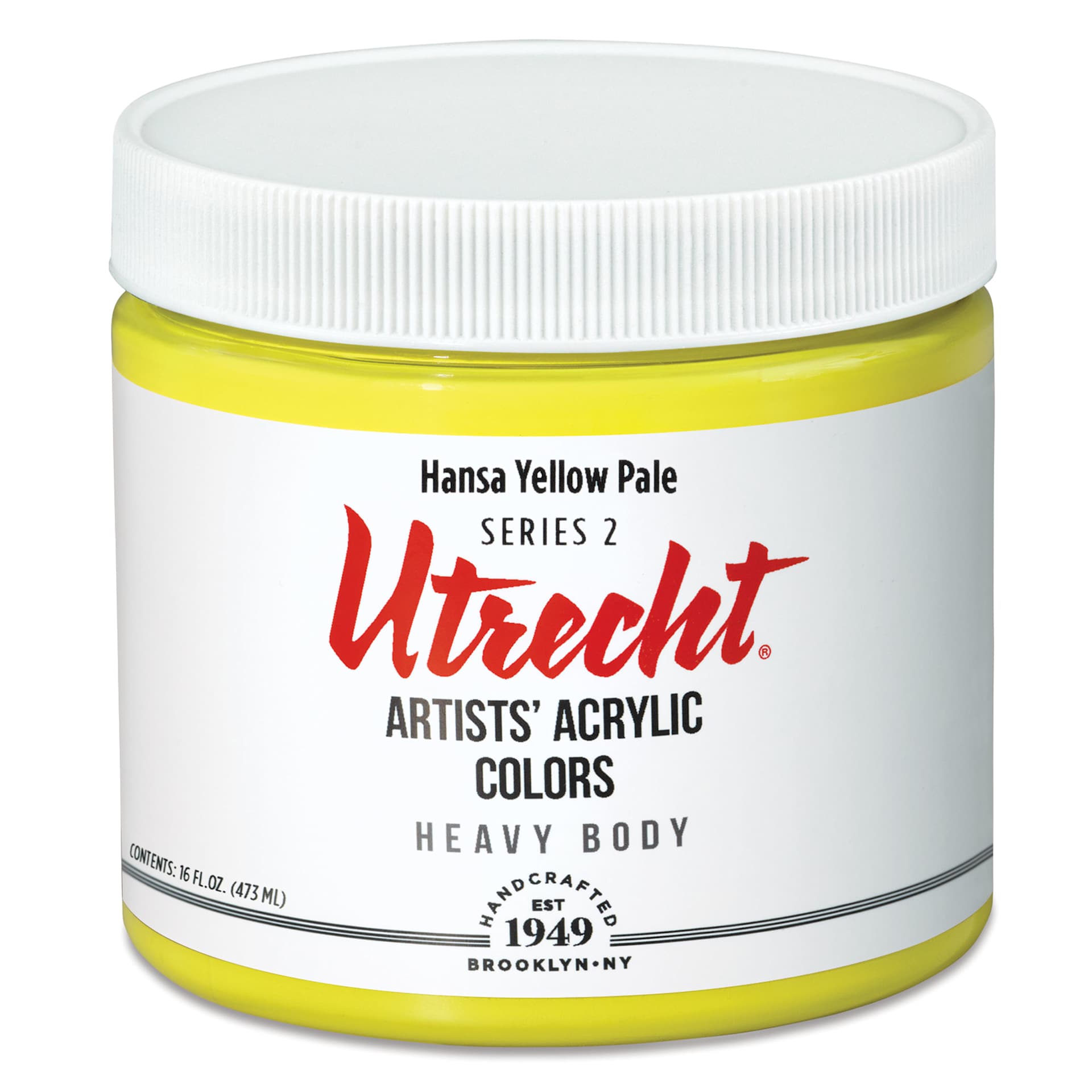 Utrecht Artists' Acrylic Paint - Hansa Yellow Pale, Pint