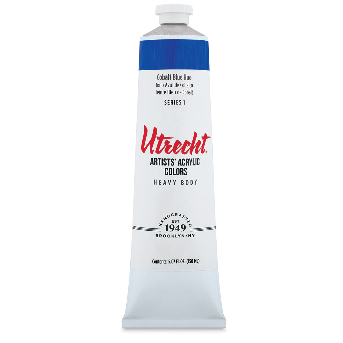 Utrecht Artists' Acrylic Paint - Cobalt Blue Hue, 5 oz tube