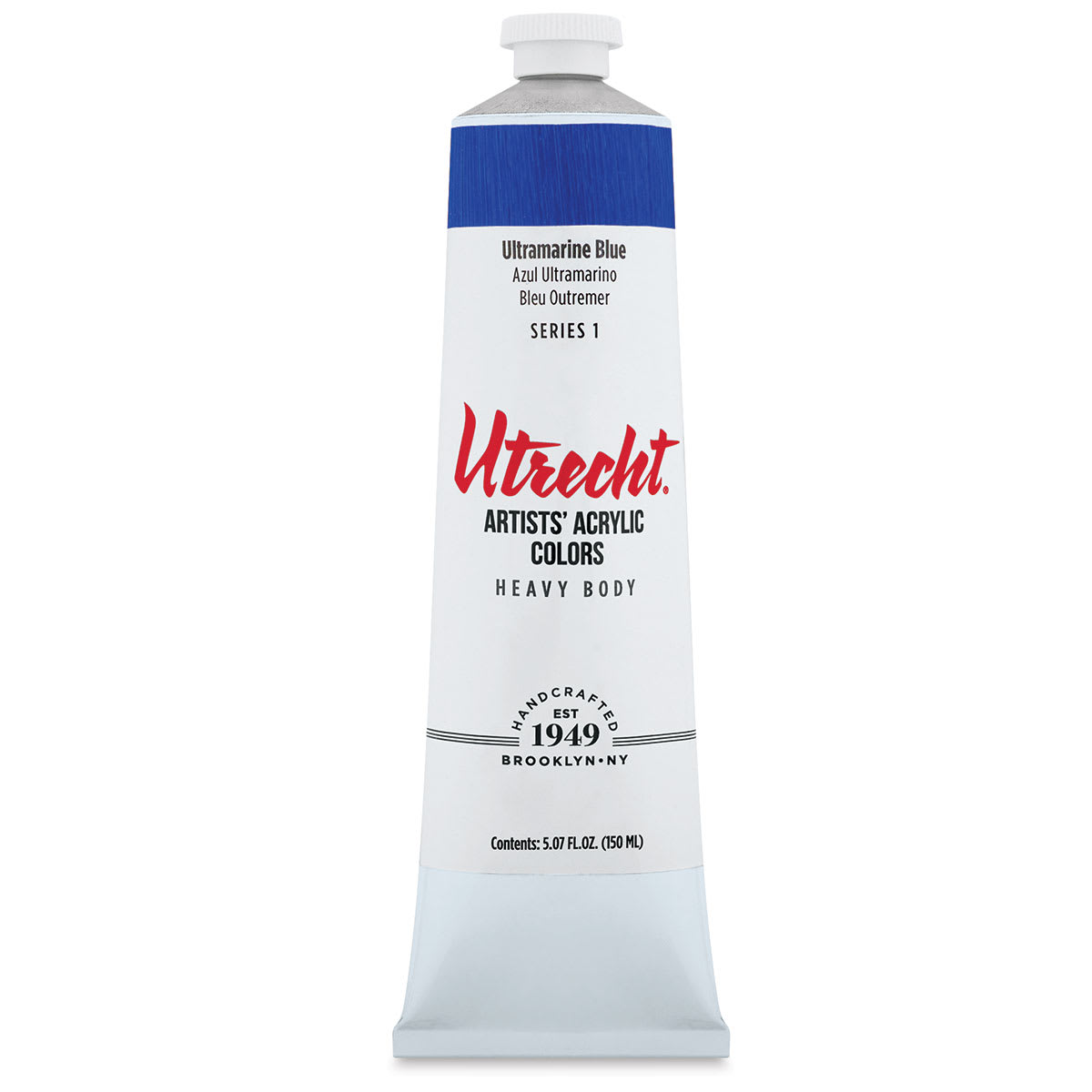 Utrecht Artists' Acrylic Paint - Ultramarine Blue, 5 oz tube
