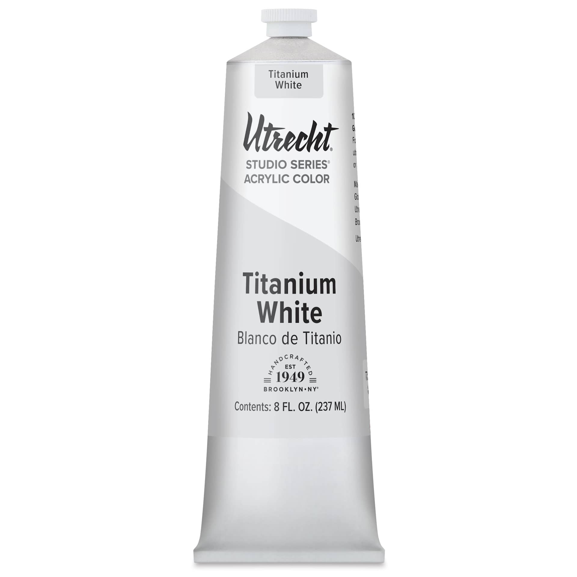 Utrecht Studio Series Acrylic Paint - Titanium White, 237 ml tube Utrecht Studio Series Acrylic Paint - Titanium White, 237 ml tube