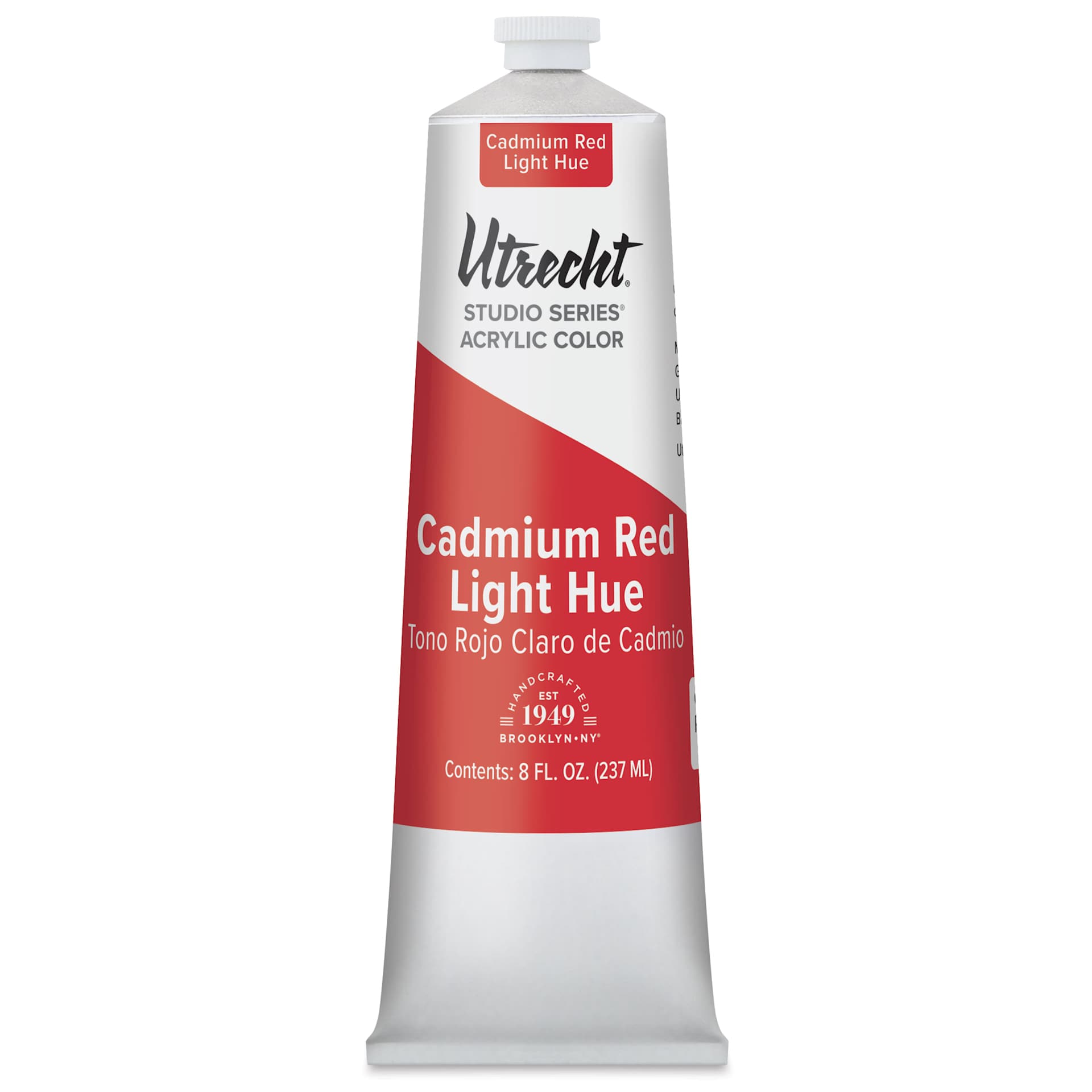 Utrecht Studio Series Acrylic Paint - Cadmium Red Light Hue, 237 ml tube